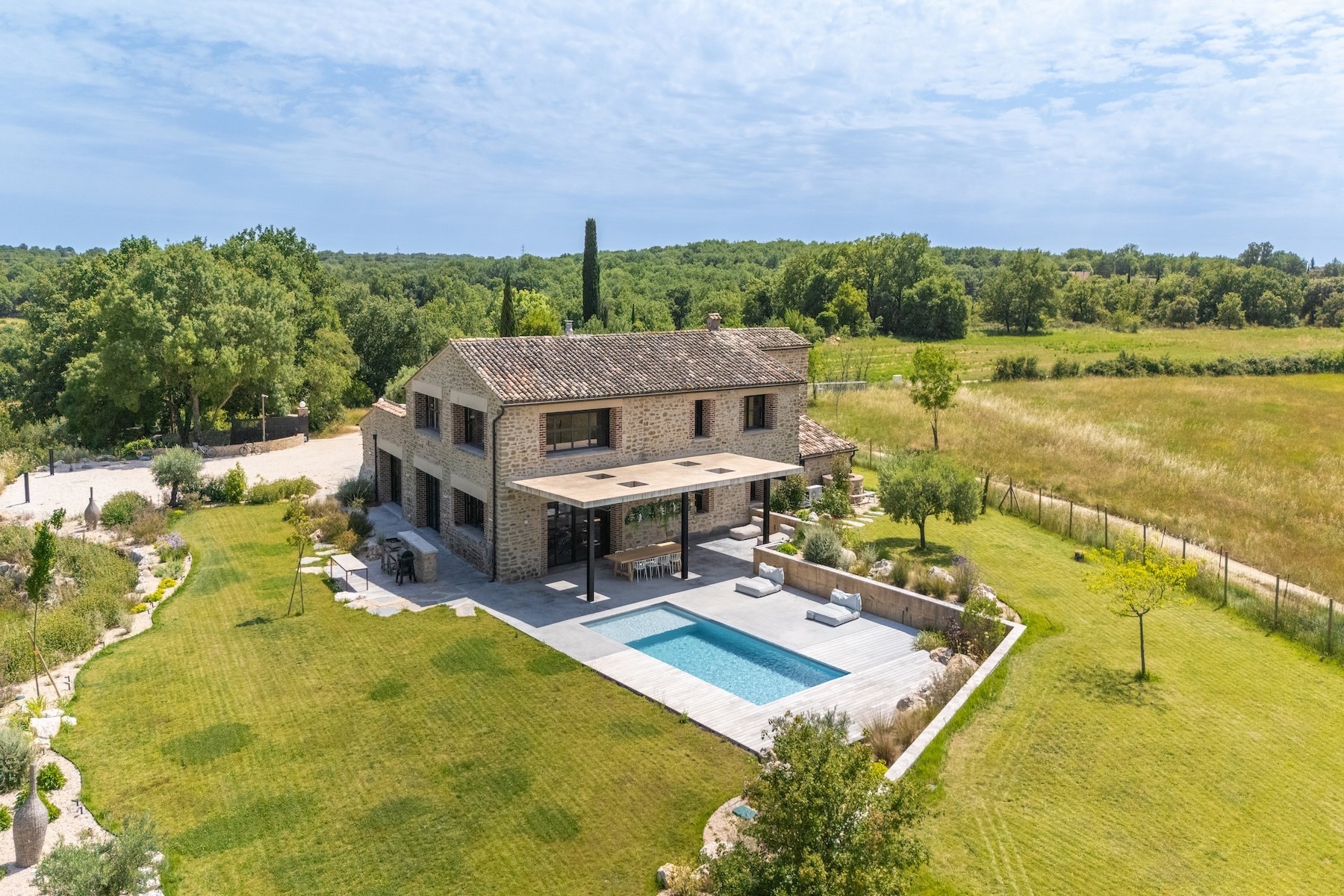  Exceptional Property – 345 sqm – 1.3 ha Park – Swimming Pool – Near Uzès - 物件實景