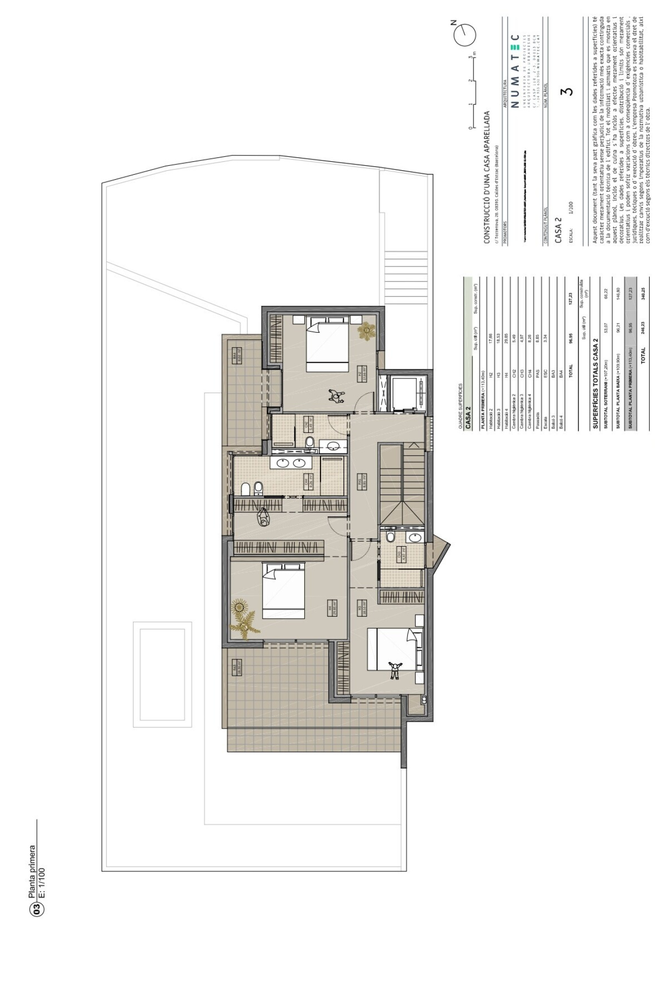  Designer house with panoramic sea views in Caldes d