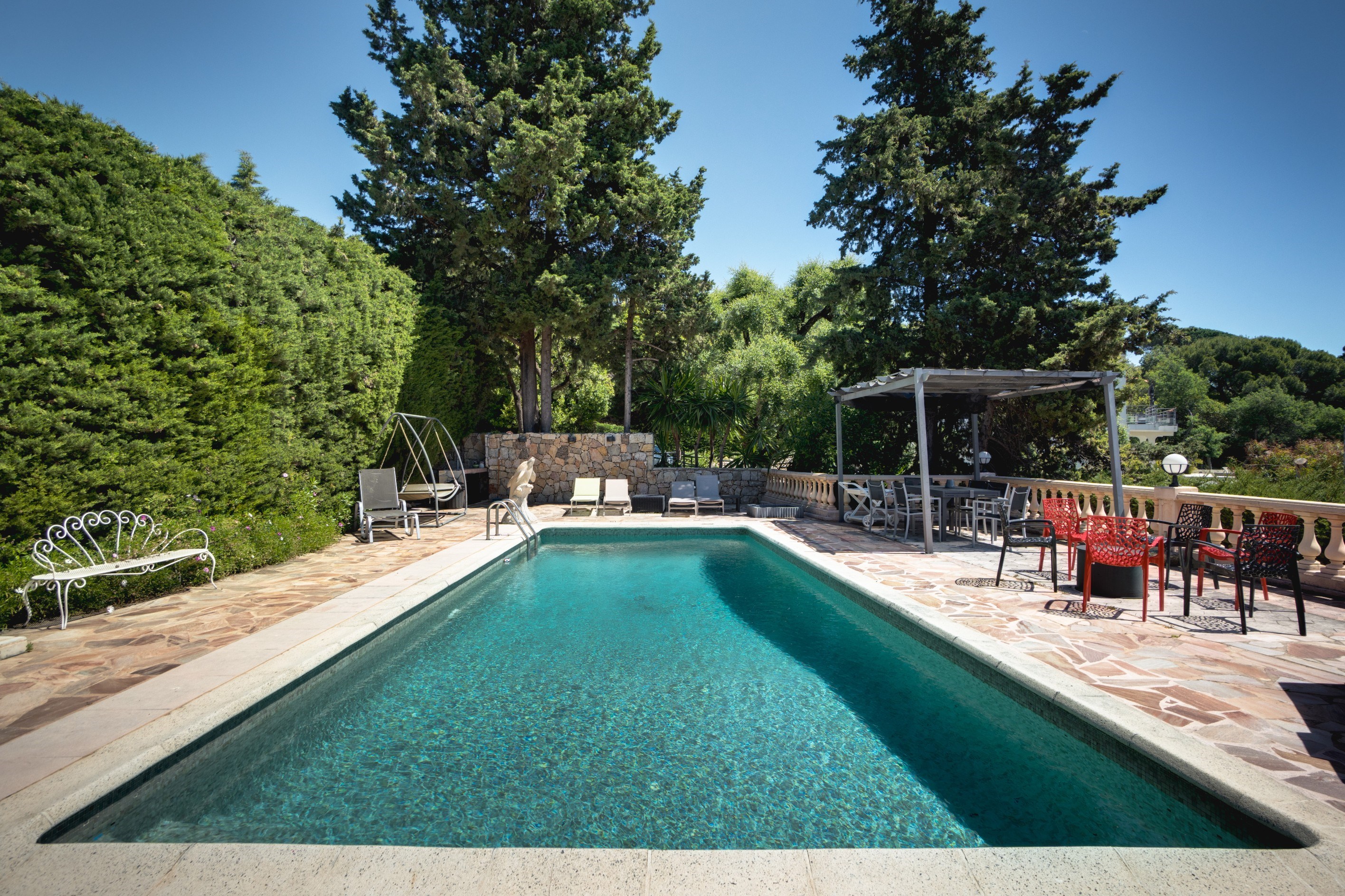  Cannes Croix des Gardes sea view villa with pool and flat landscaped grounds - 物件實景
