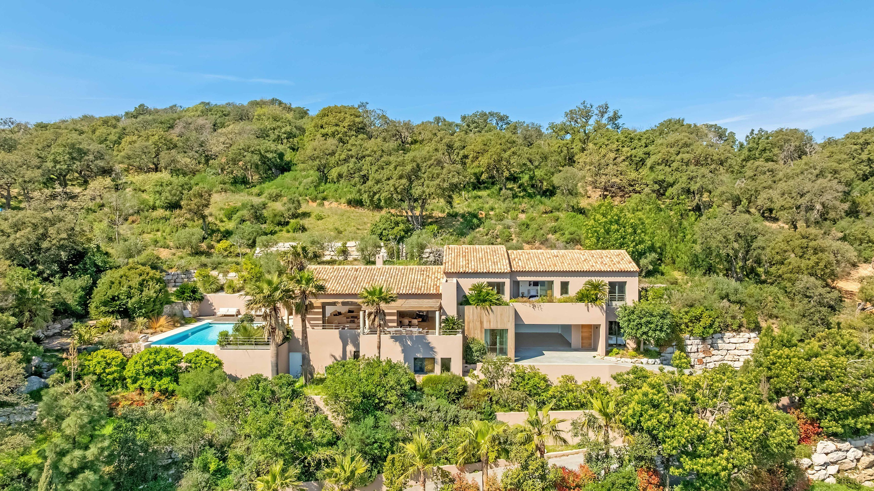  Grimaud villa 5 bedroom sea view Gulf of Saint-Tropez pool secure estate guest … - 物件實景