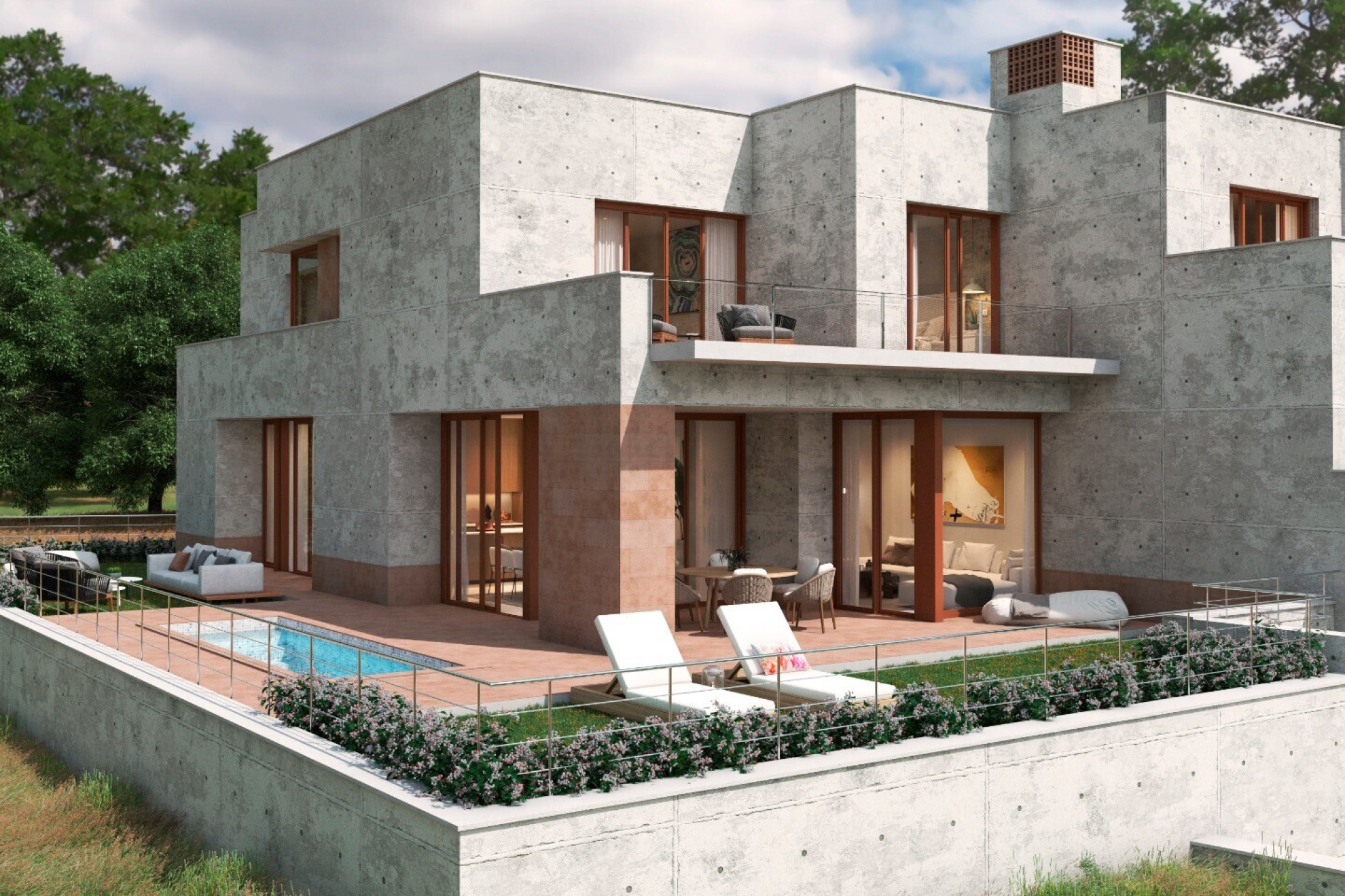 Designer house with panoramic sea views in Caldes d