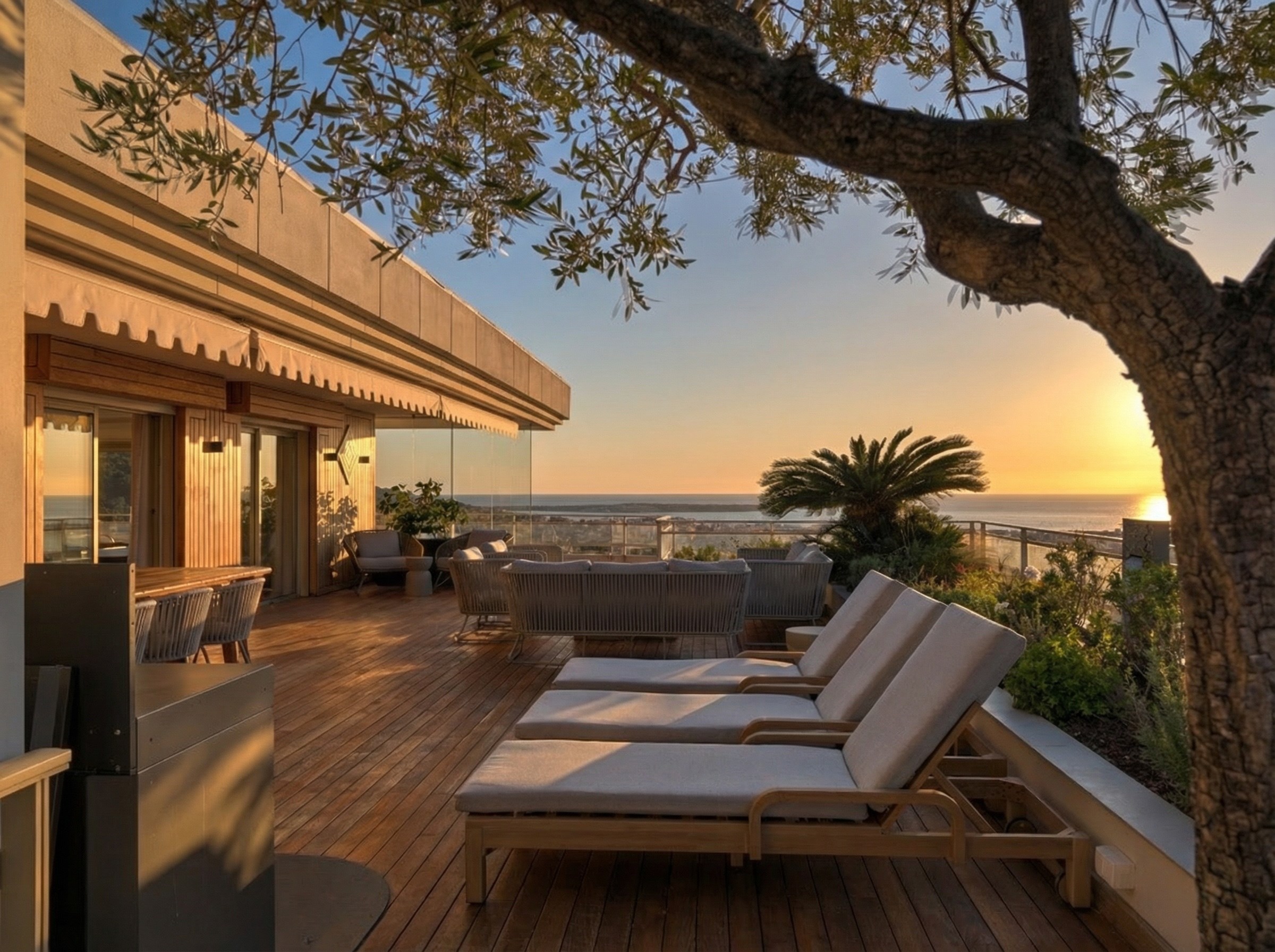  High-end penthouse Le Cannet near Cannes 150 m² terrace with sea views - 物件實景