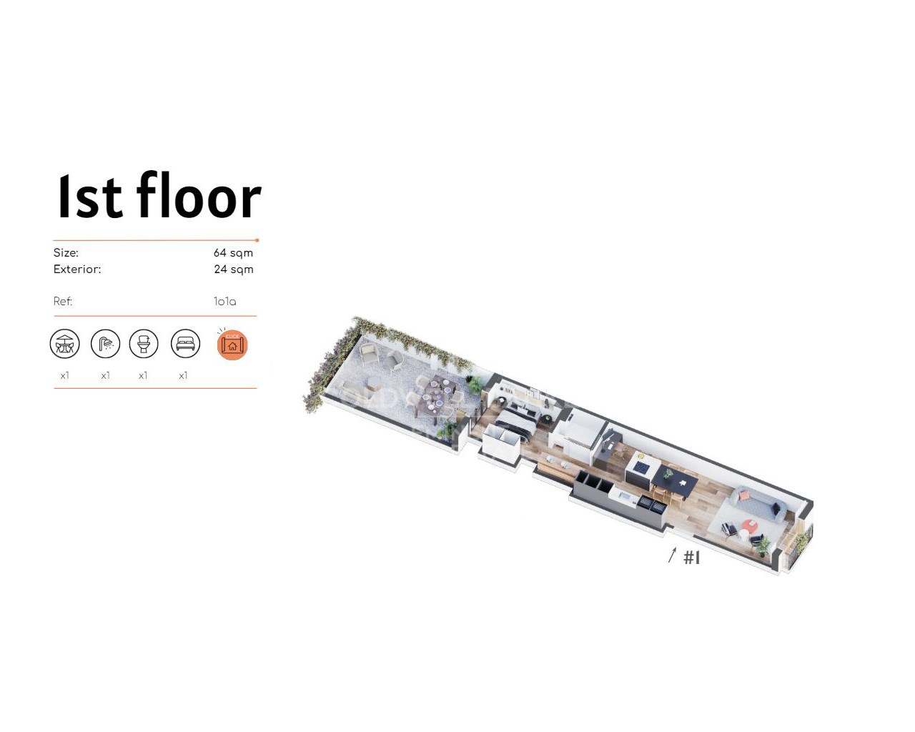 Barcelona, Barcelona, Sant Mart?, El Poblenou Barc, Barcelona, Catalonia, ES, 1 Bedroom Bedrooms, ,1 BathroomBathrooms,Residential,For Sale,Barcelona, Barcelona, Sant Mart?, El Poblenou Barc,1619569