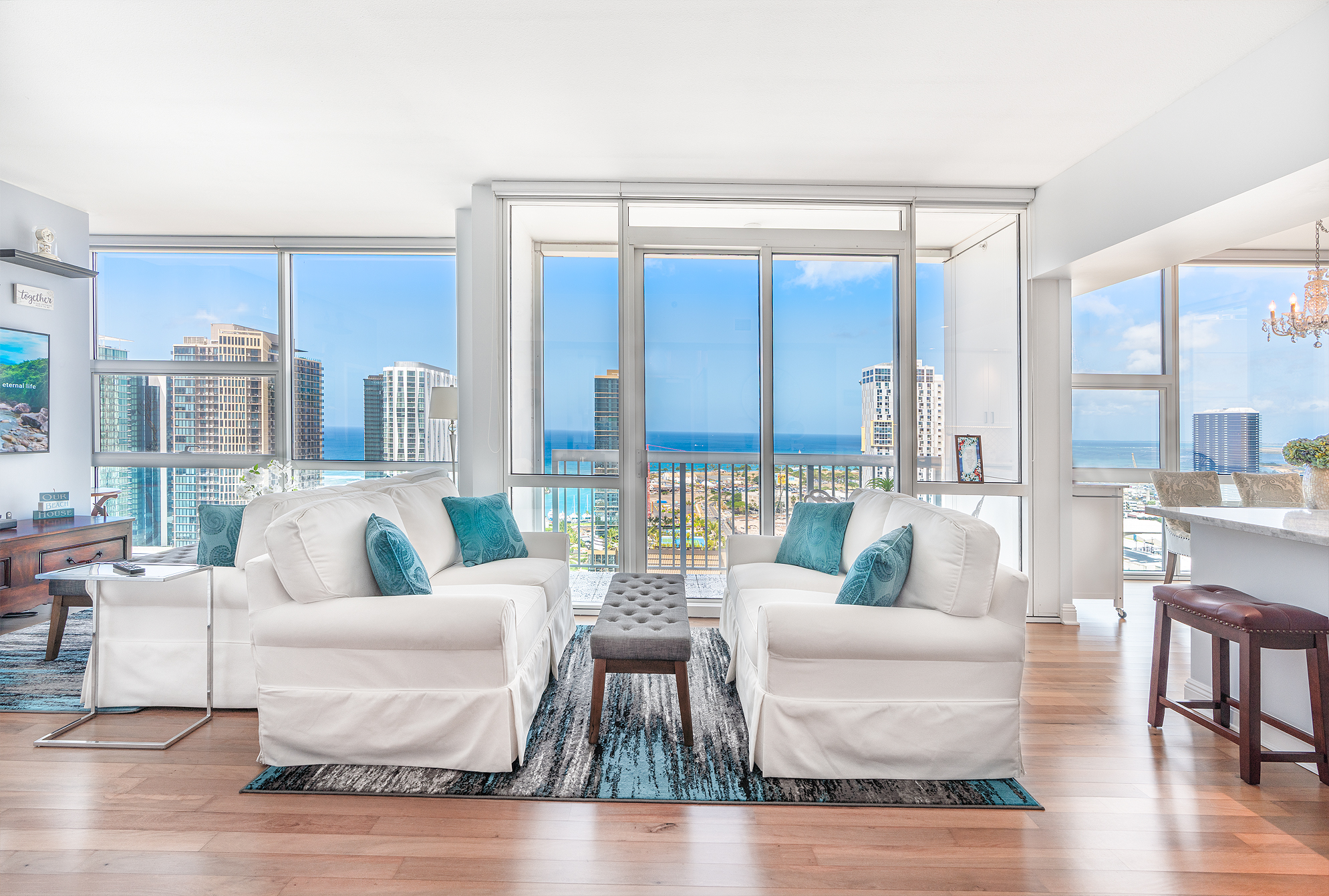 909 Kapiolani, City, Coastline, Mountain, Ocean, Sunset views - 物件實景