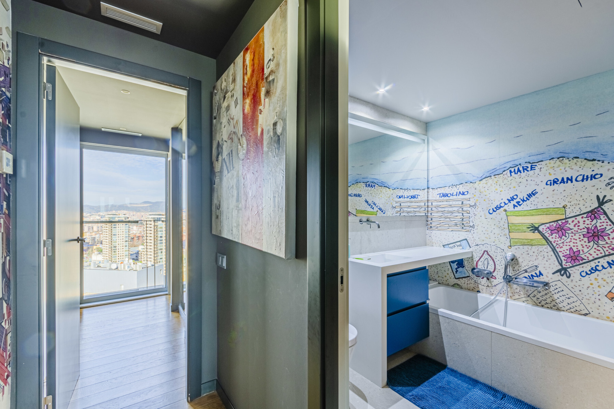  Family apartment with splendid sea and Barcelona views - 物件實景