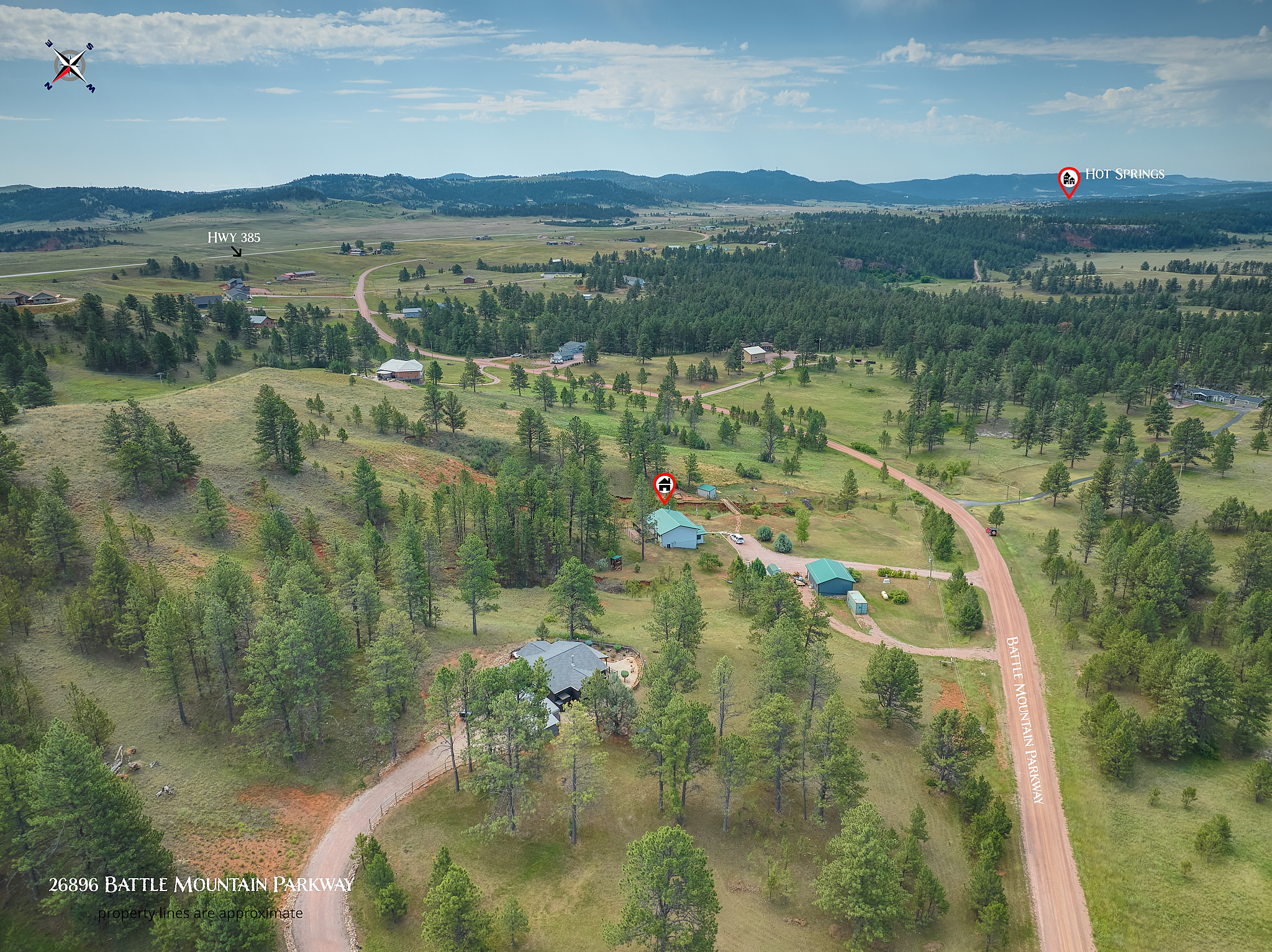 Hot Springs, South Dakota, 57747, United States, 4 Bedrooms Bedrooms, ,2 BathroomsBathrooms,Residential,For Sale,1888090