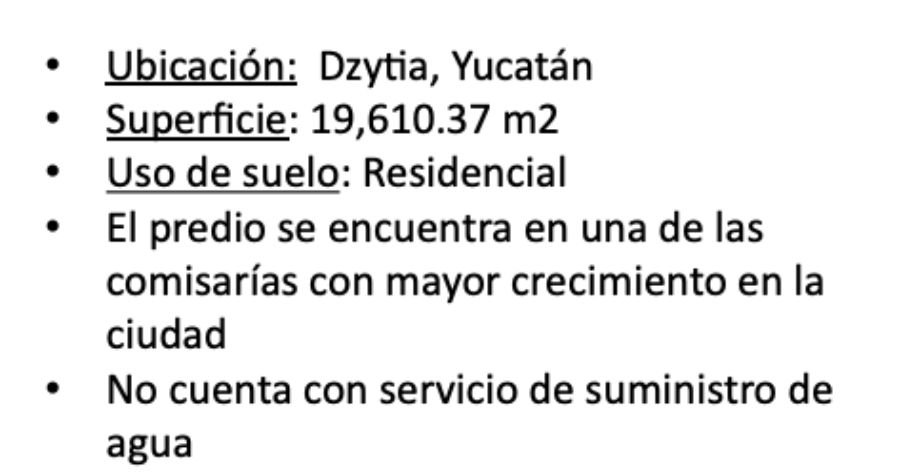 Dzitya, Mérida, Yucatán, 97302, Mexico, 1 Bedroom Bedrooms, ,Residential,For Sale,Dzitya,1618756