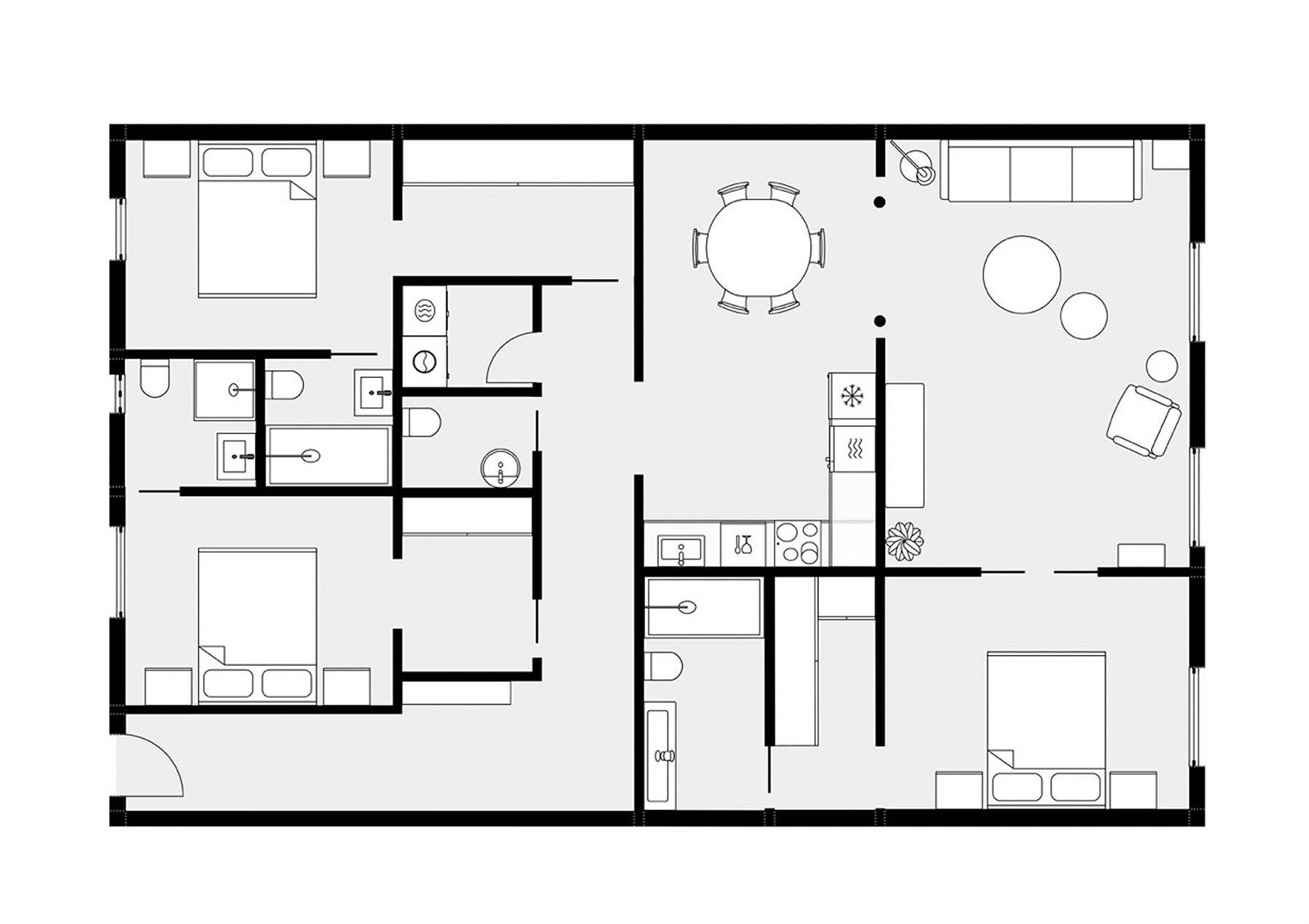  Contemporary flat exterior in Goya - 物件實景
