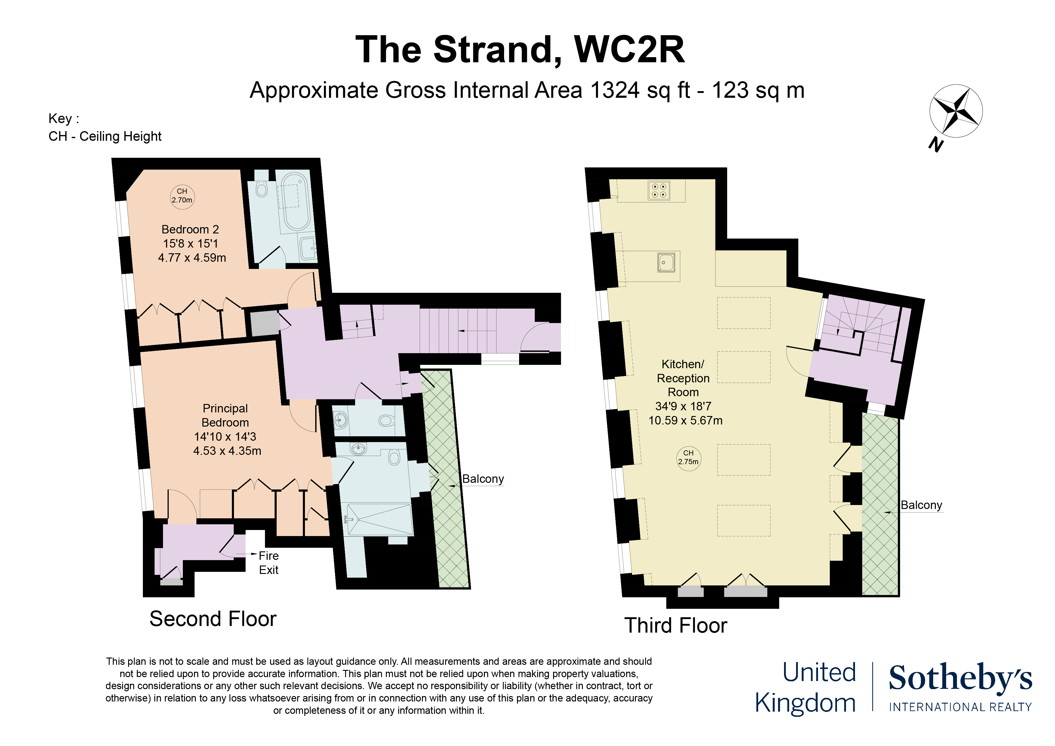 Beautifully finished apartment within a Grade II-listed building on the Strand 