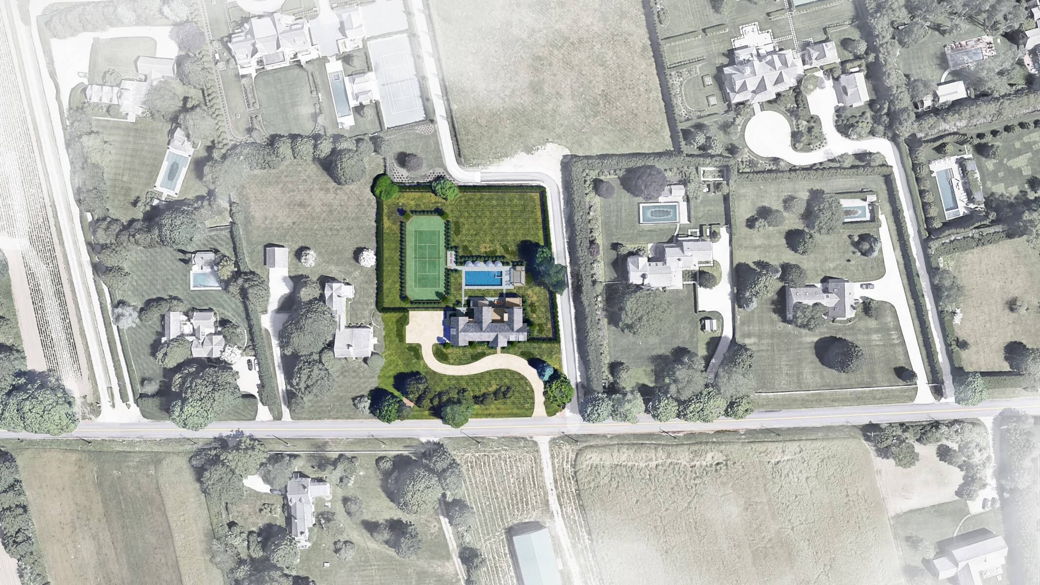  Prime Hedges Lane, Sagaponack South New Construction with Tennis - 物件實景