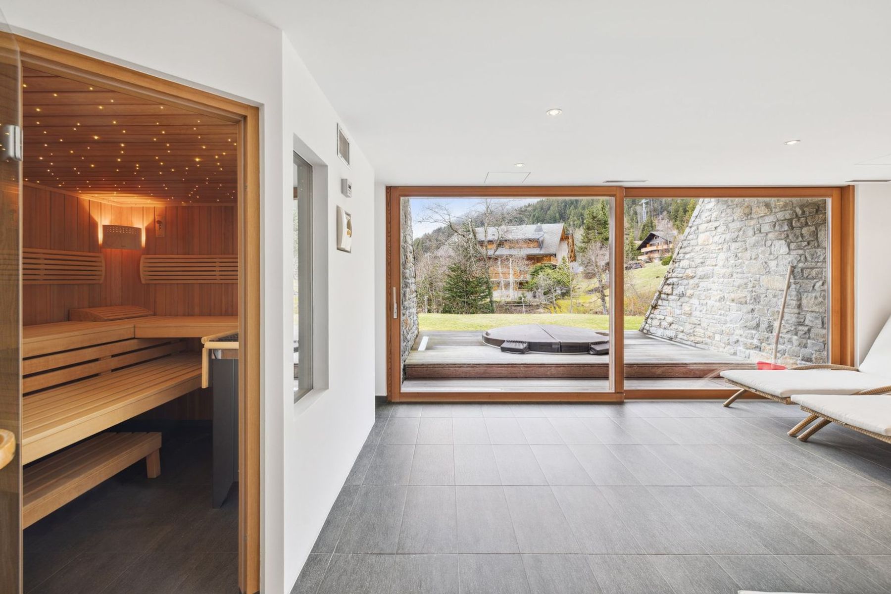  Villars, luxurious 6 pcs contemporary, garden, 2 parkings, ski in/ski out - 物件實景