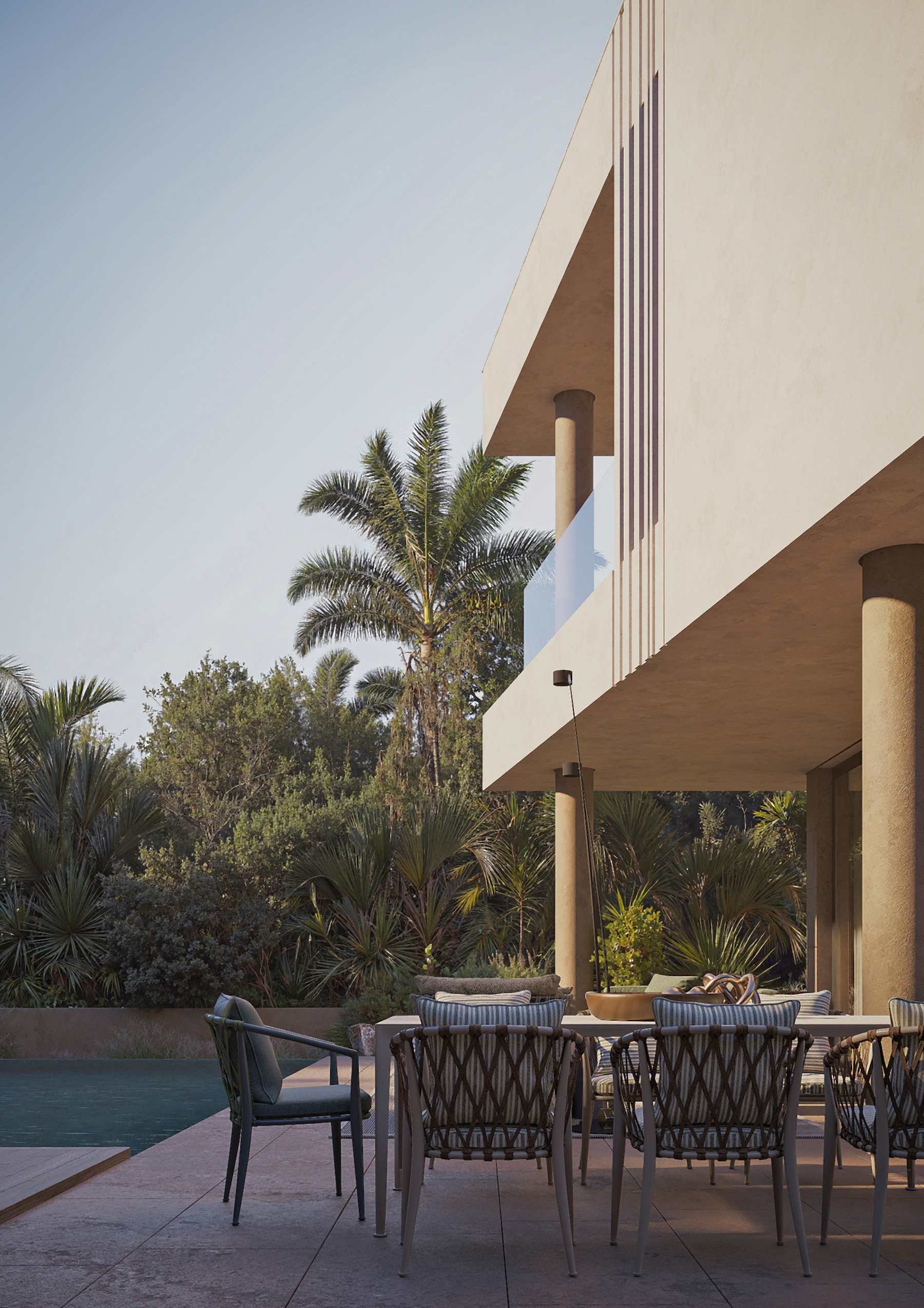  Panoramic Four Bedroom Villa with Infinity Pool in Agios Tychonas, Limassol - 物件實景