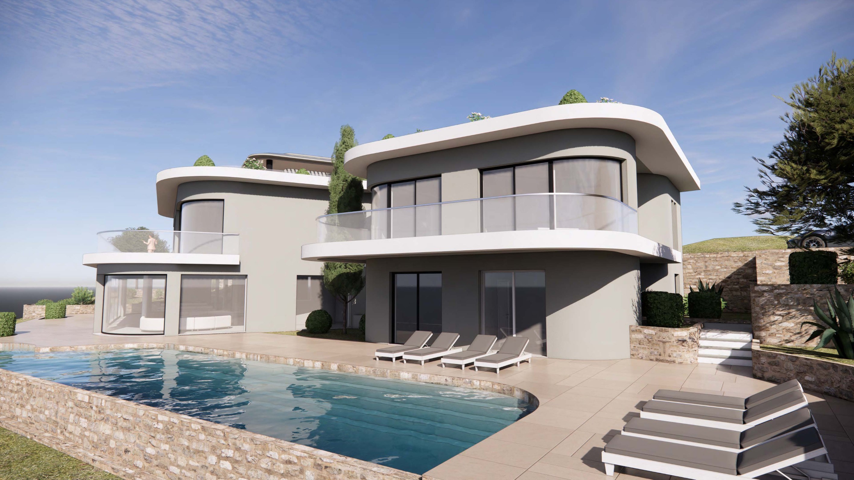  Beausoleil luxury villa project with sea and Monaco views for sale - 物件實景