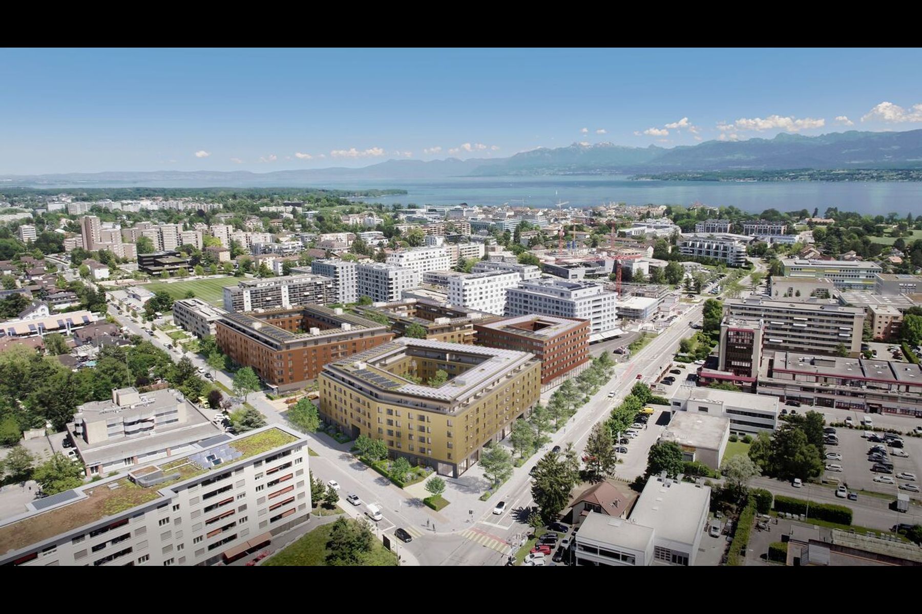  Contemporary 5.5 room penthouse with 2 terraces in the heart of Nyon - 物件實景
