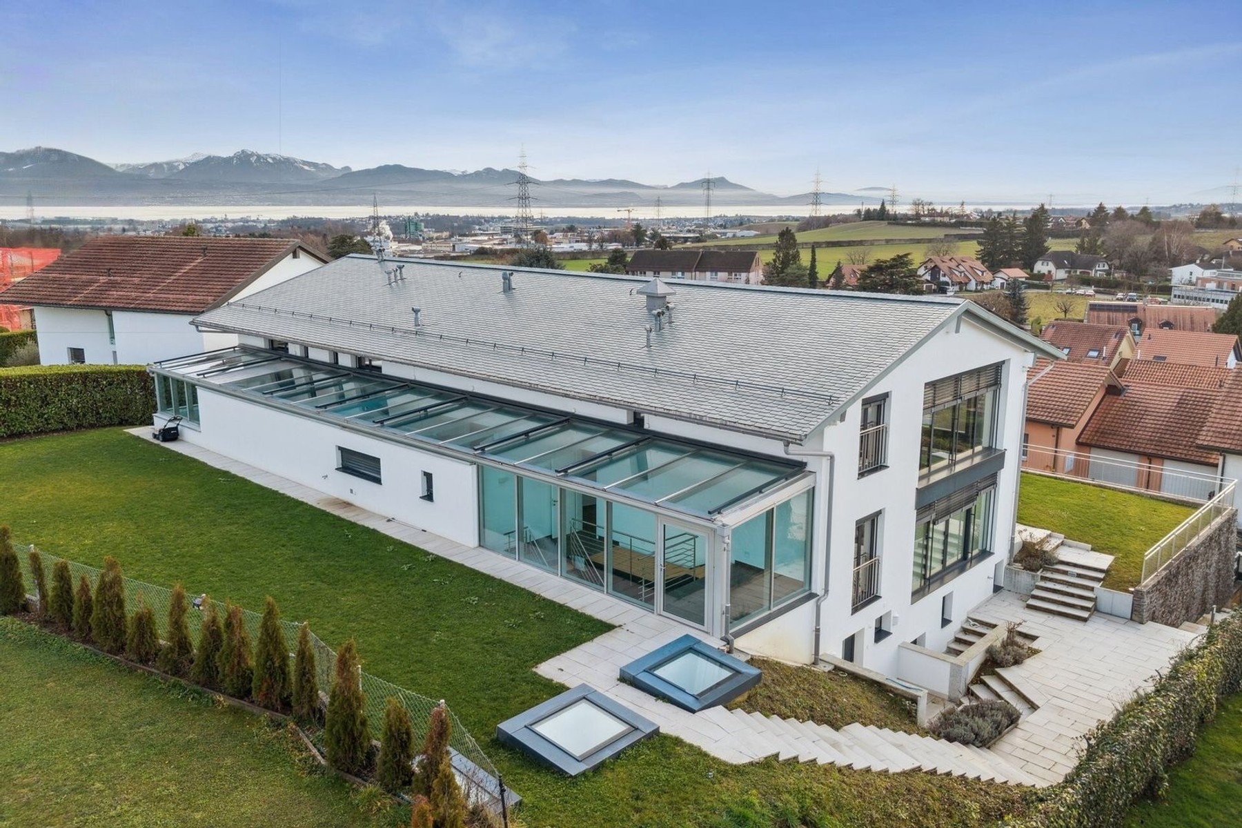  Exceptional 8.5-room villa, lake and Alps views, 9 basement parking spaces - 物件實景