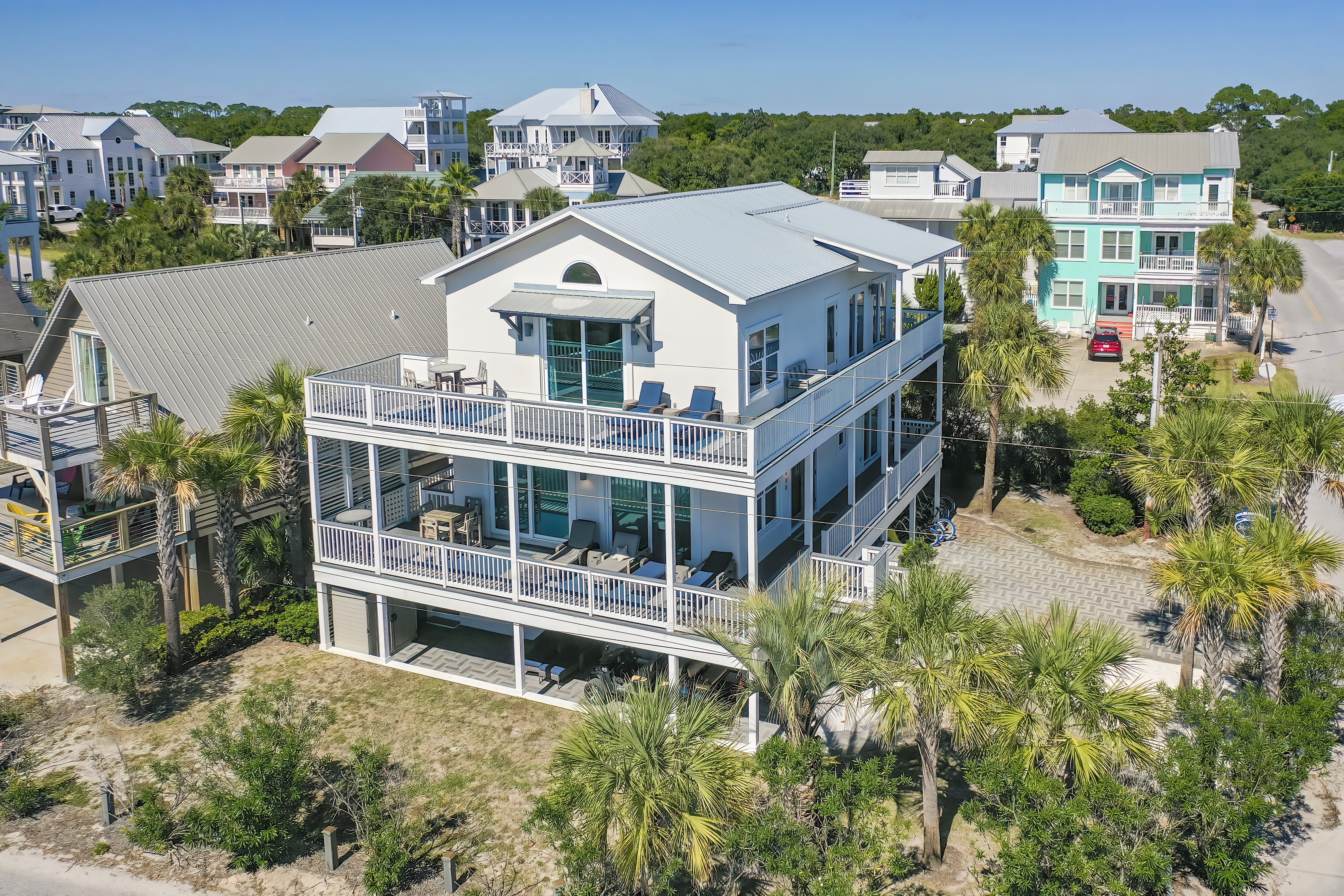  Multi-Generational Beach House With Gulf- And Dune-Lake Views Steps From Sands - 物件實景