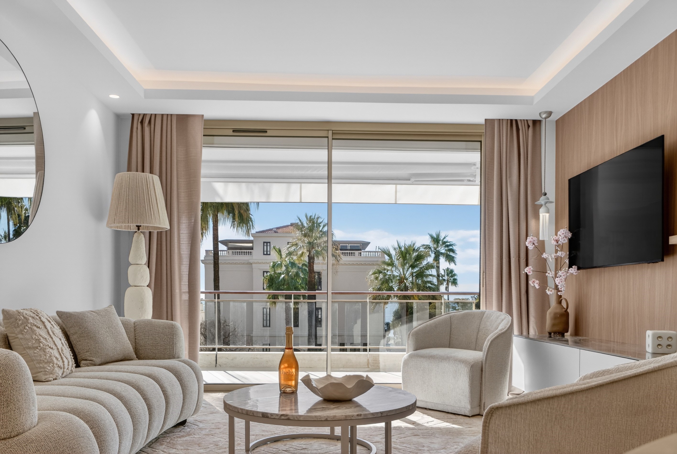  3-room apartment for sale Cannes Croisette, terrace, garage, luxury residence - 物件實景