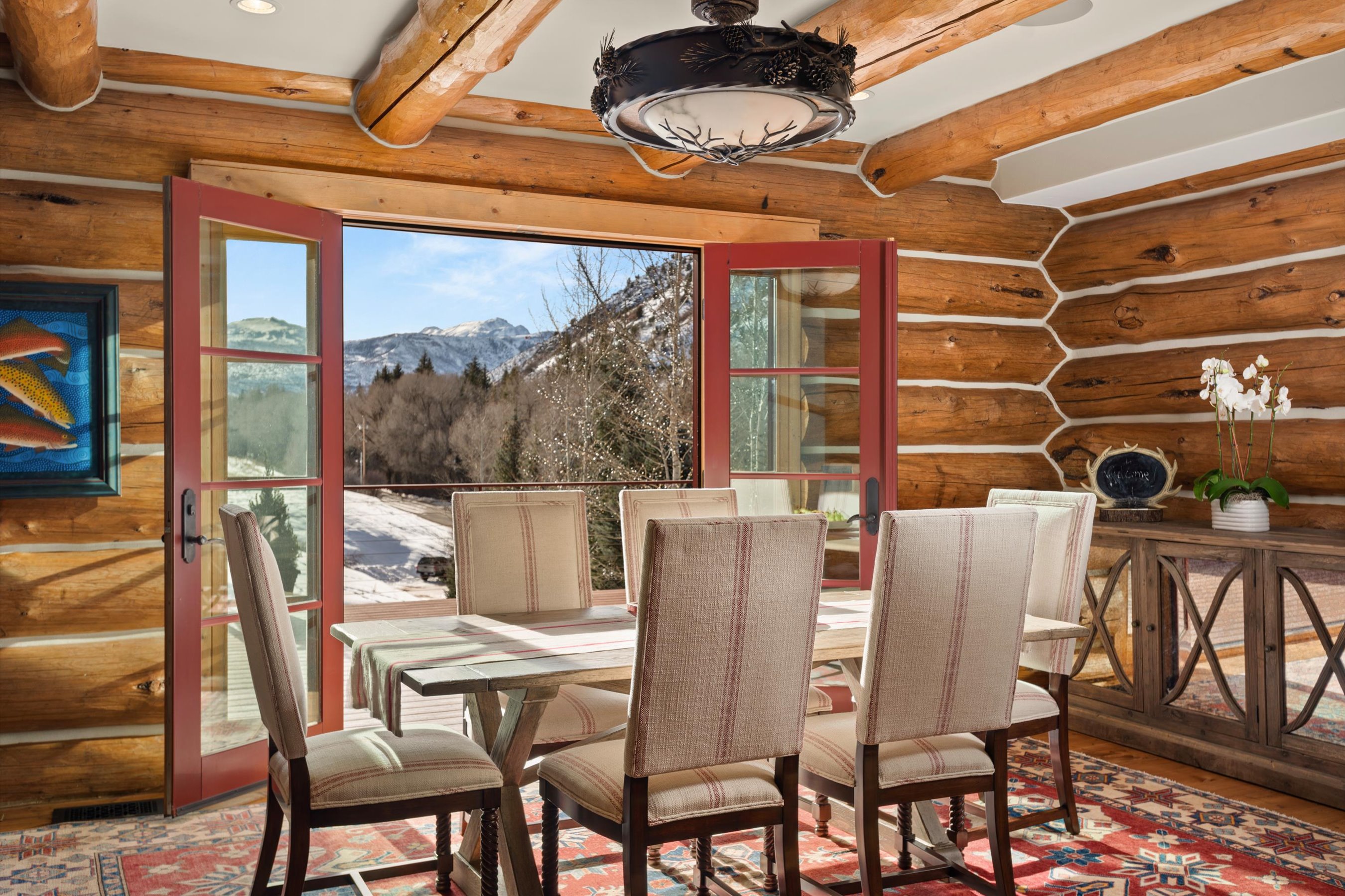  Timeless Log Home on 12+ Acres in Snowmass  Sweeping Mountain Views - 物件實景