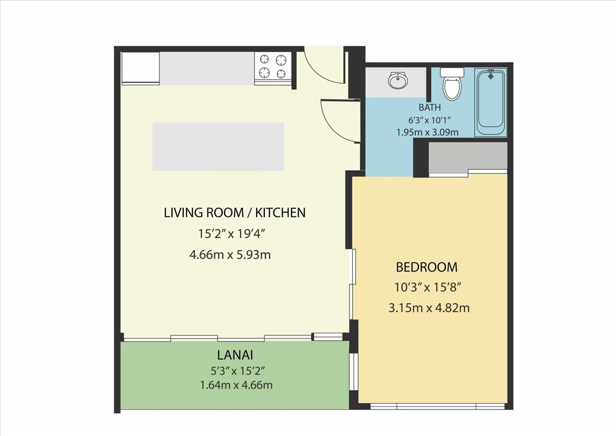 Honolulu, Hawaii, 96815, United States, 1 Bedroom Bedrooms, ,1 BathroomBathrooms,Residential,For Sale,1840512