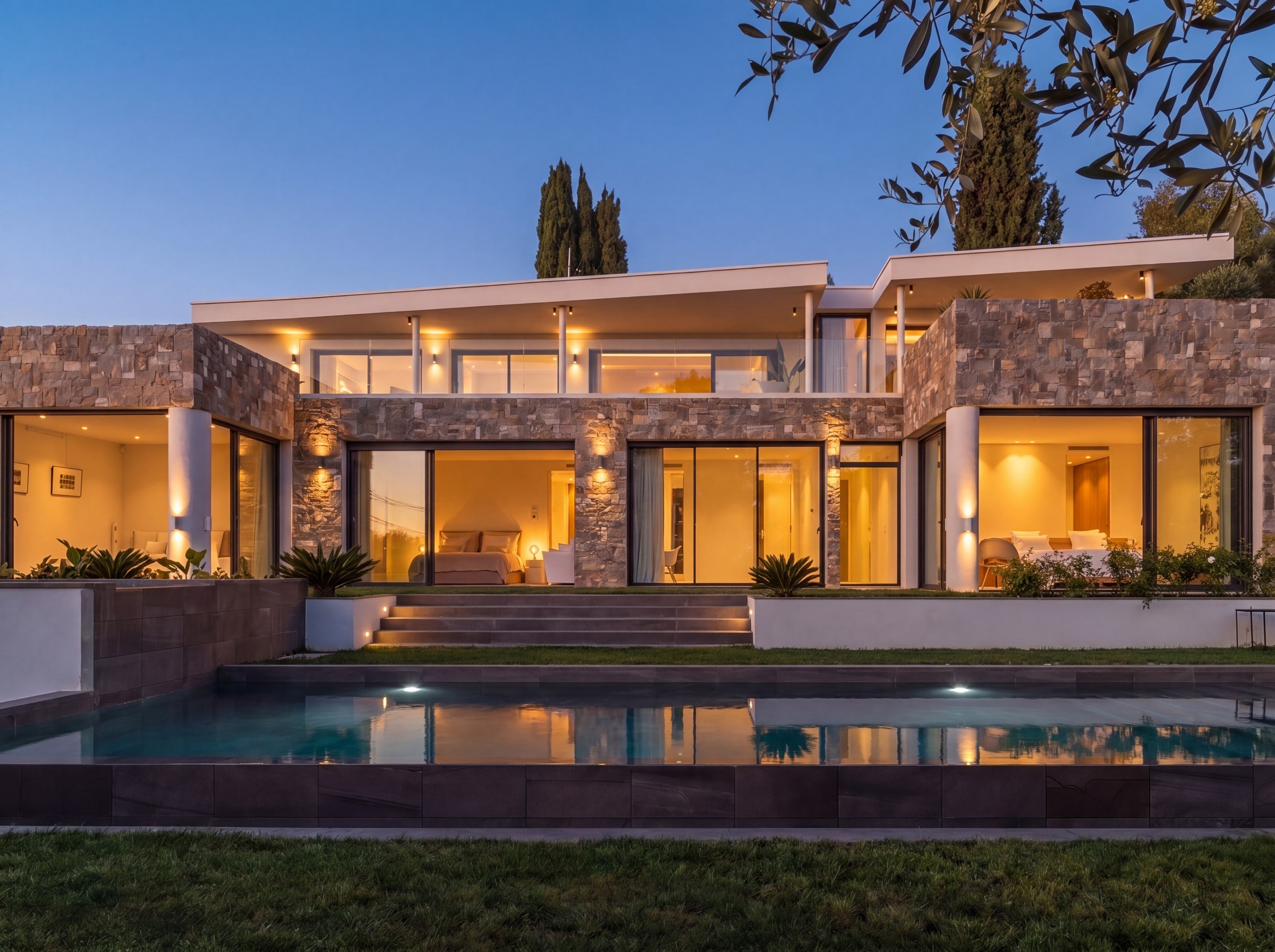  Contemporary villa with panoramic sea views in Le Cannet Victoria near Cannes - 物件實景