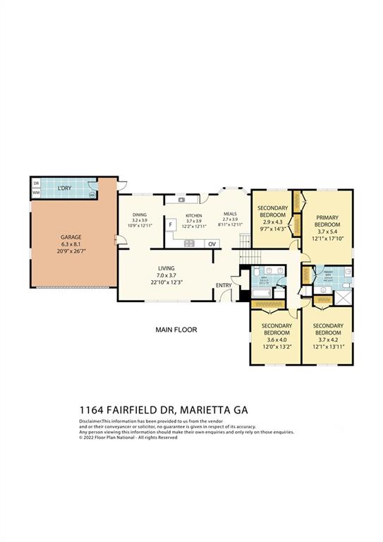 Marietta, Georgia, 30068, United States, 4 Bedrooms Bedrooms, ,3 BathroomsBathrooms,Residential,For Sale,1910921
