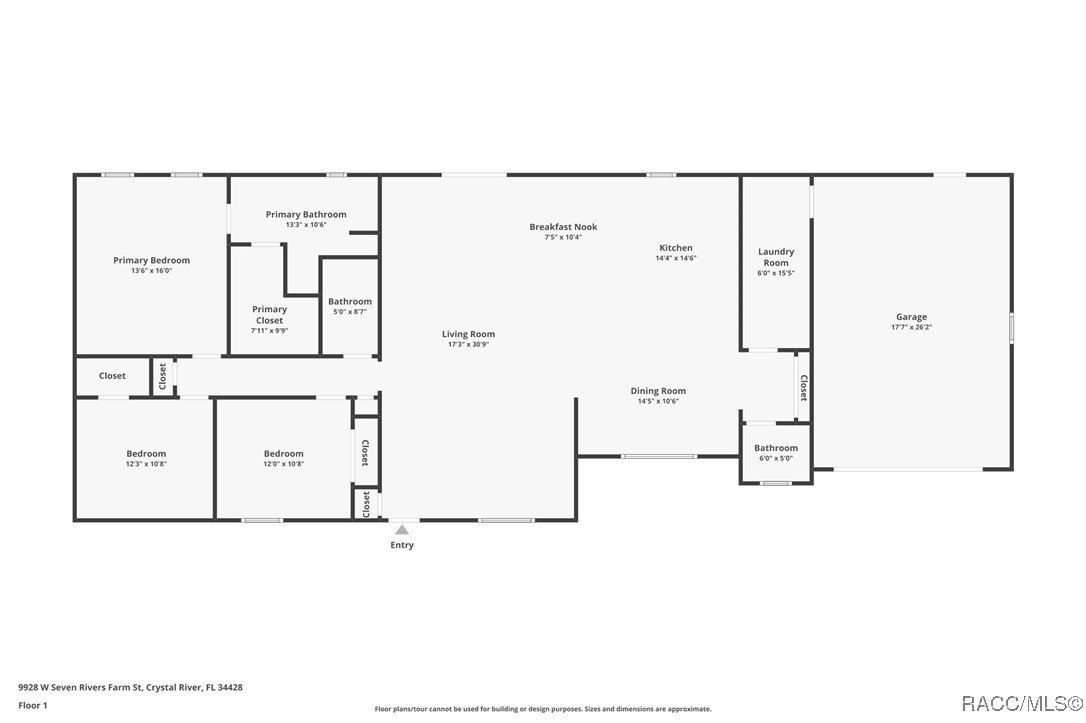 Crystal River, Florida, 34428, United States, 3 Bedrooms Bedrooms, ,3 BathroomsBathrooms,Residential,For Sale,1977079