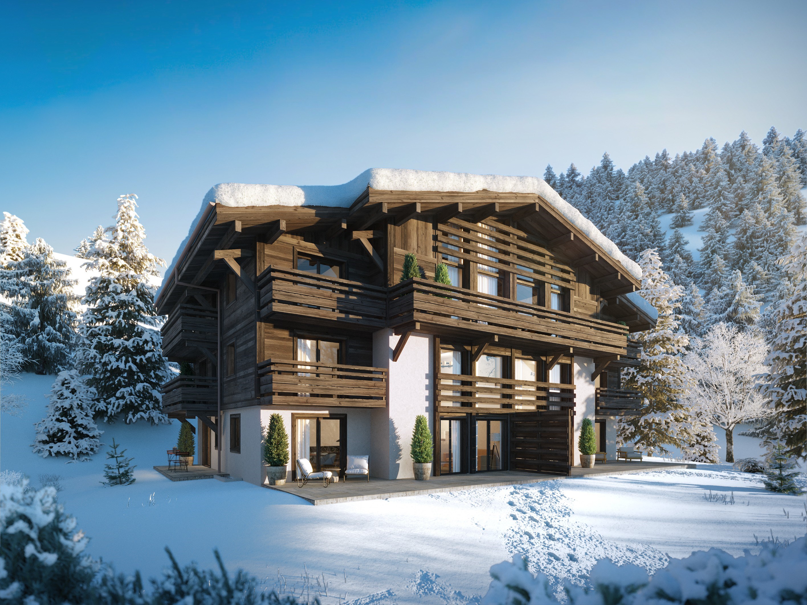  Apartment La Belle aux Bois A-003 - Brand-New Penthouse in Megève - 物件實景