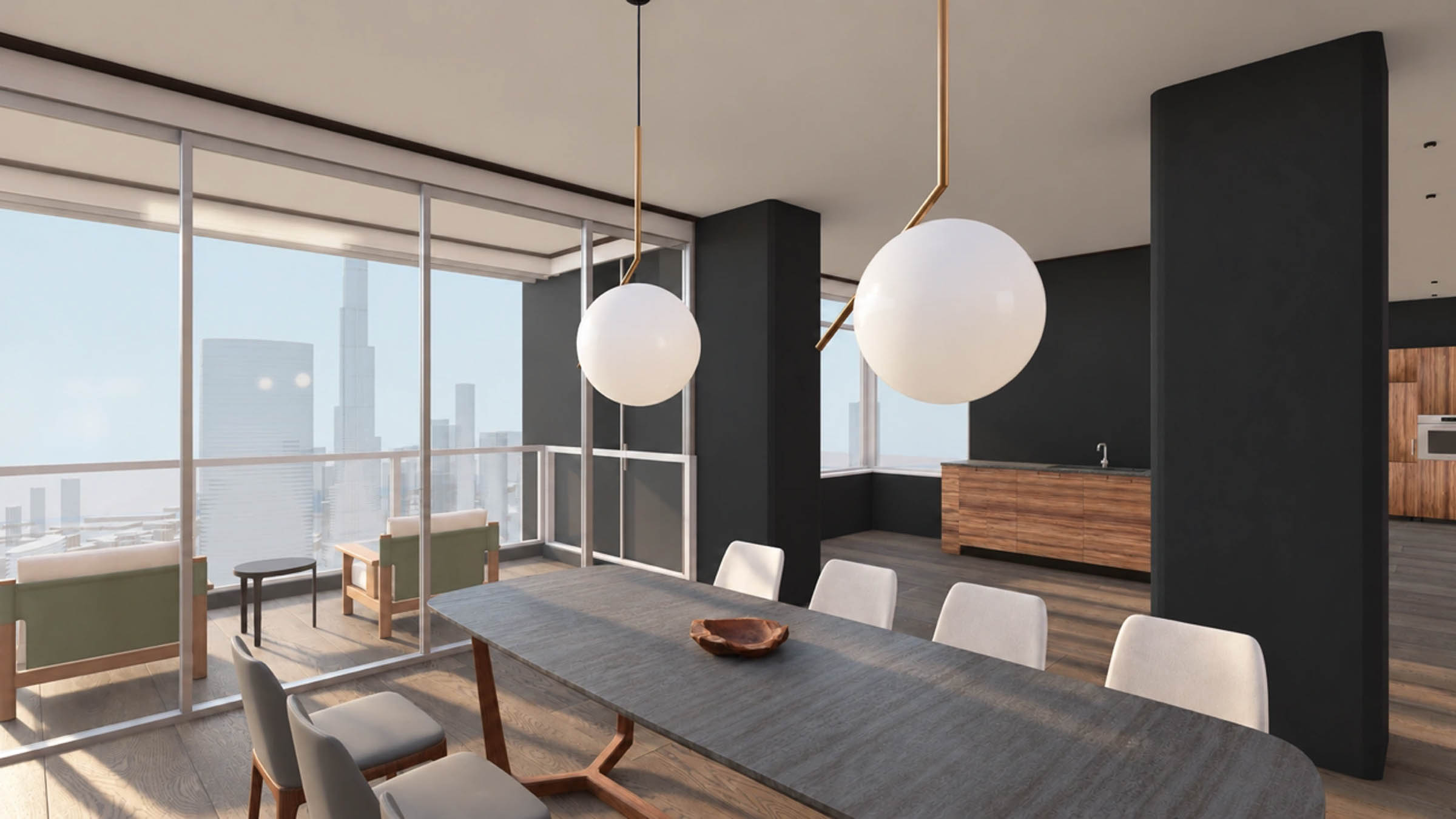  Triplex Penthouse with Full Skyline View in Index Tower - 物件實景