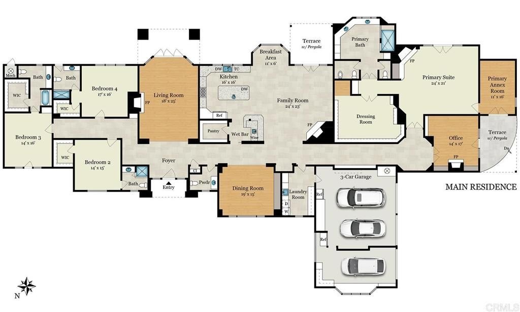 Rancho Santa Fe, California, 92067, United States, 6 Bedrooms Bedrooms, ,7 BathroomsBathrooms,Residential,For Sale,1847719