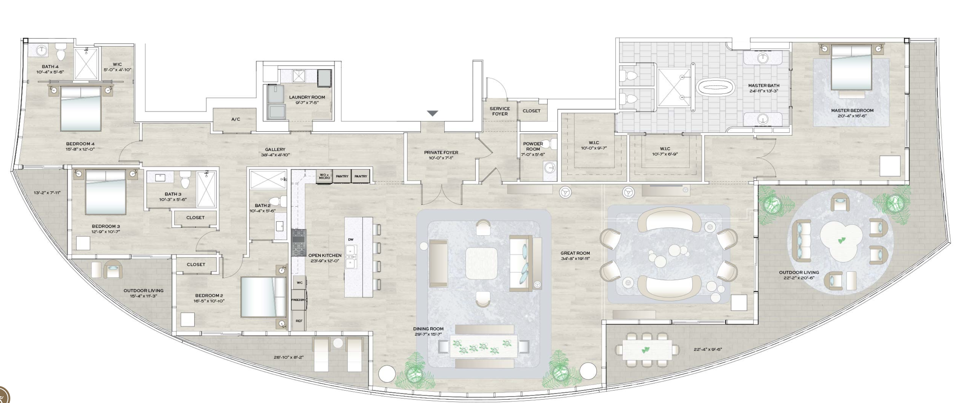  1333 S Flagler Drive 1702 - 物件實景