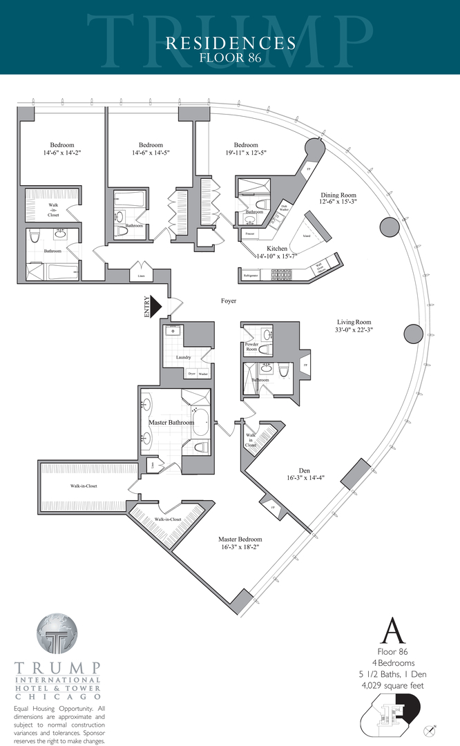 401 N Wabash Avenue Unit 86A, Chicago, Illinois, 60611, United States, 4 Bedrooms Bedrooms, ,6 BathroomsBathrooms,Residential,For Sale,401 N Wabash Avenue Unit 86A,1396654