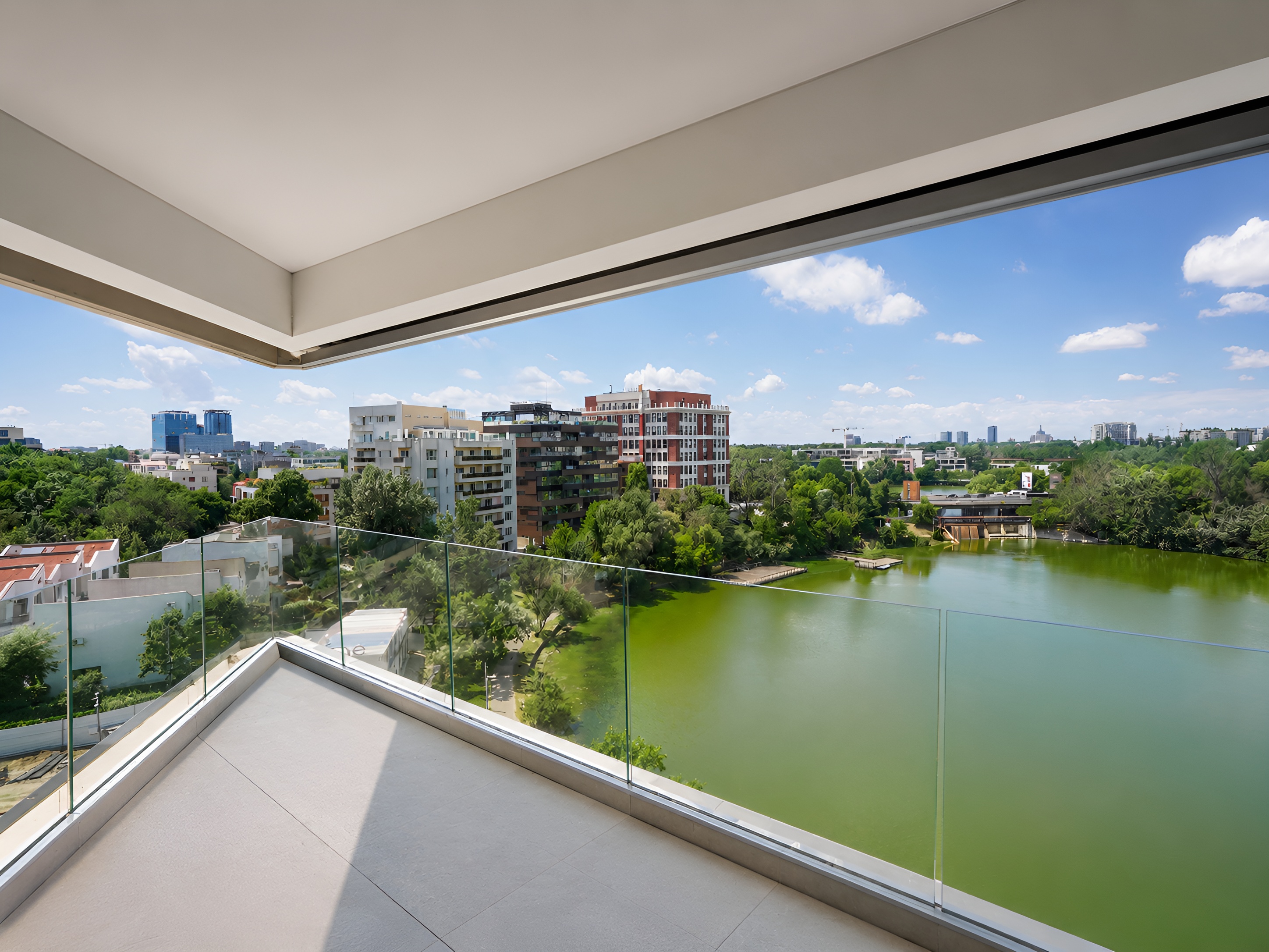  Lakefront Duplex Penthouse with a Panoramic Terrace on Lake Floreasca - 物件實景