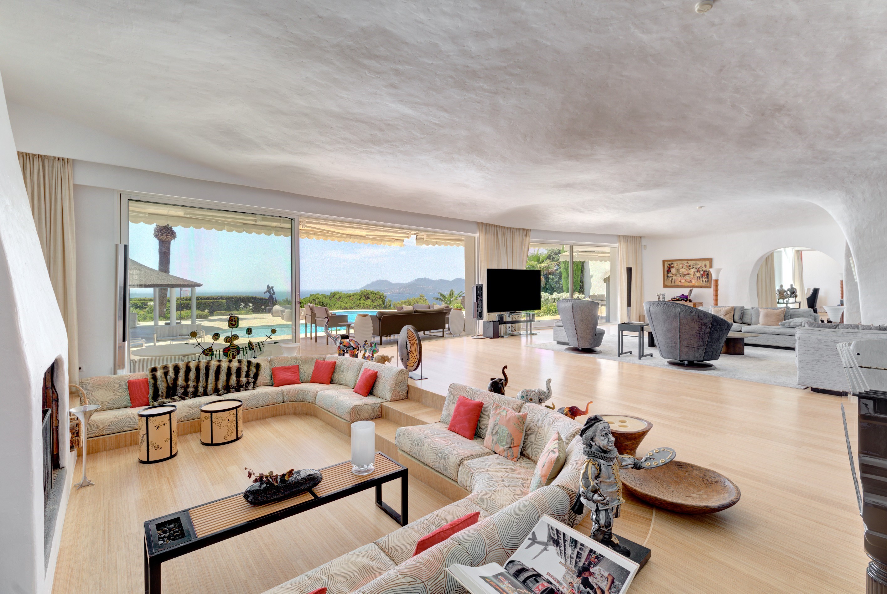  Cannes Californie luxury villa for sale with panoramic sea views, guest house a… - 物件實景