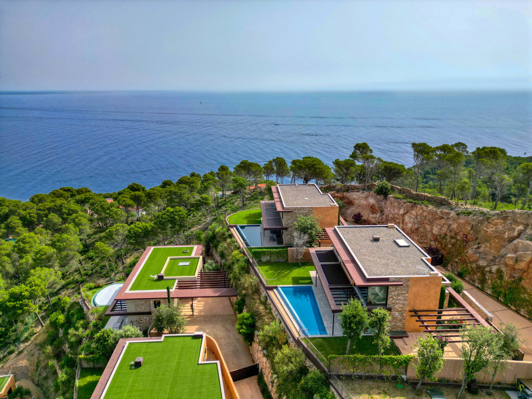  House with swimming pool and sea views in urbanization in Sa Riera - 物件實景