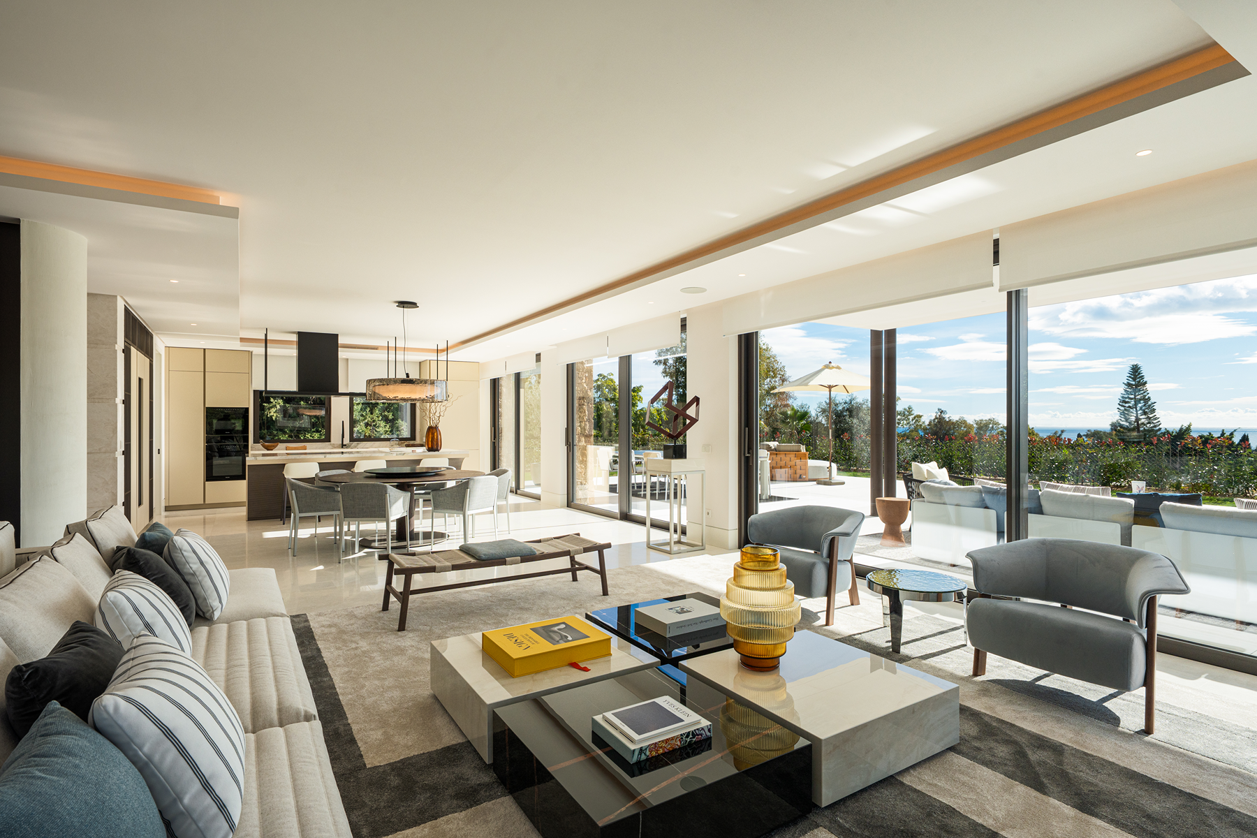  Contemporary designer villa with sea views in Marbella