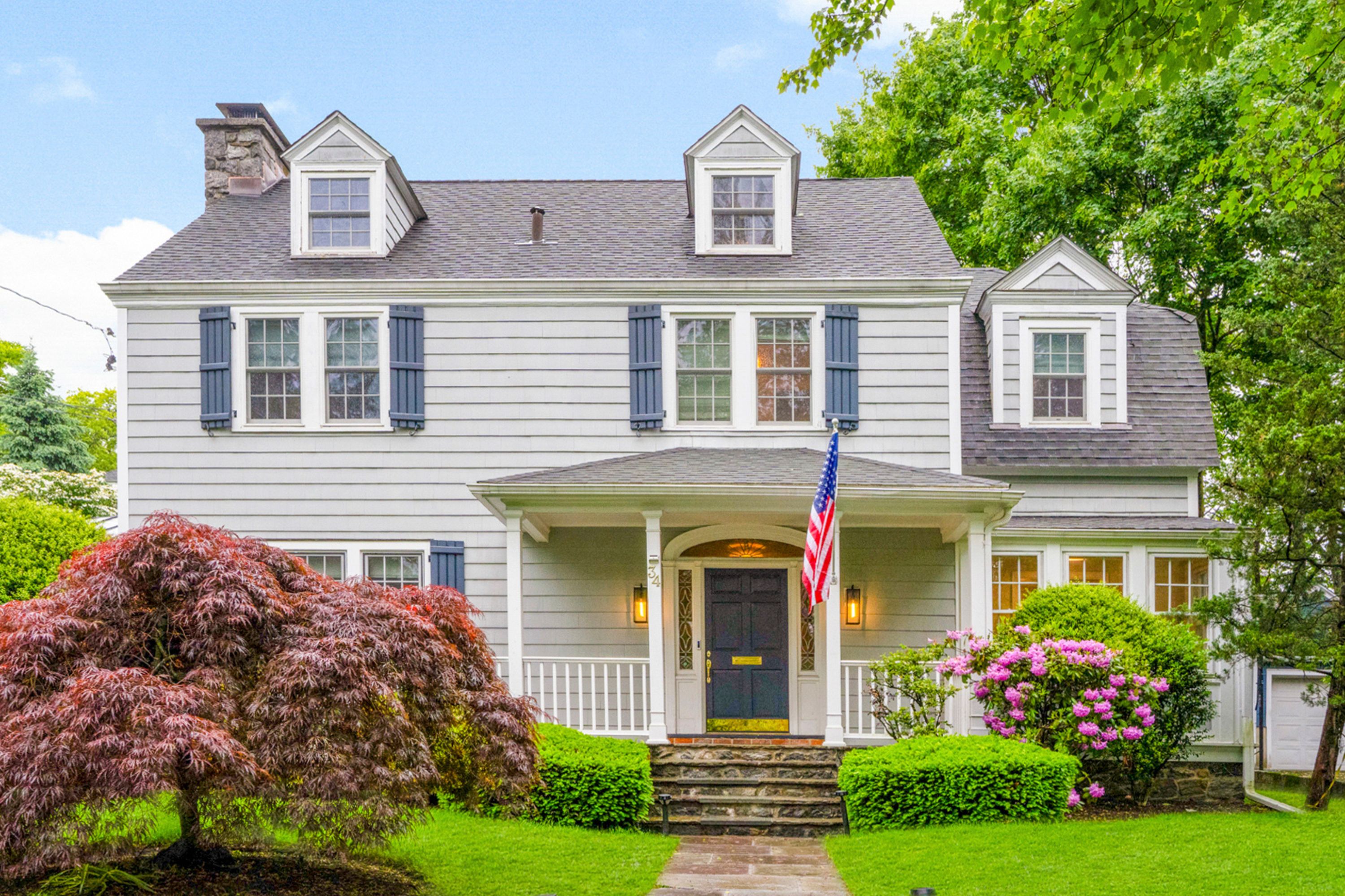 Classic Larchmont Center Hall Colonial 