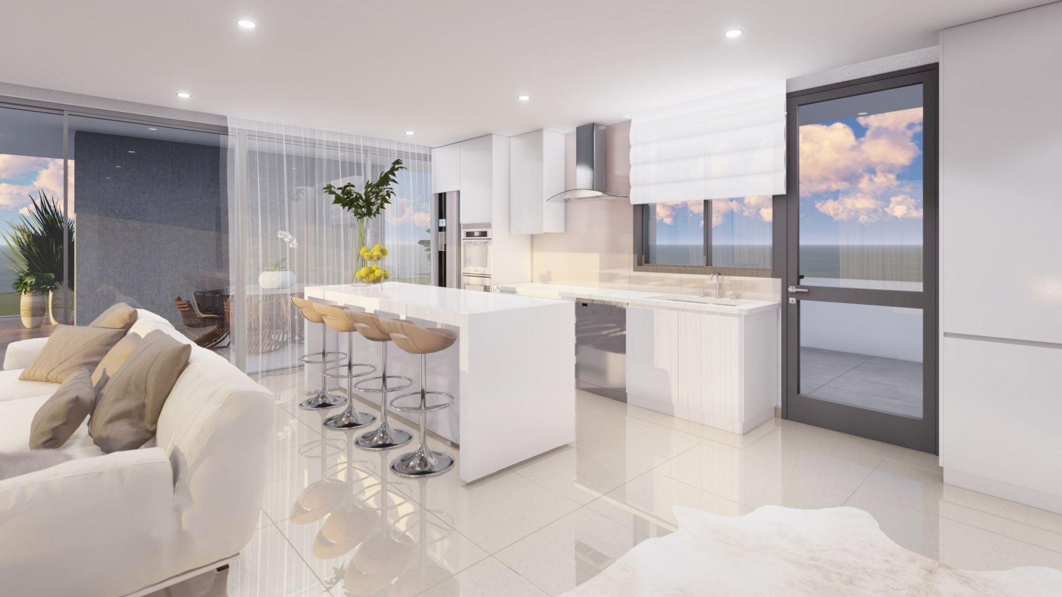  4 Bedroom Apartment with Sweeping Sea Views from the 12th Floor in Pafos - 物件實景