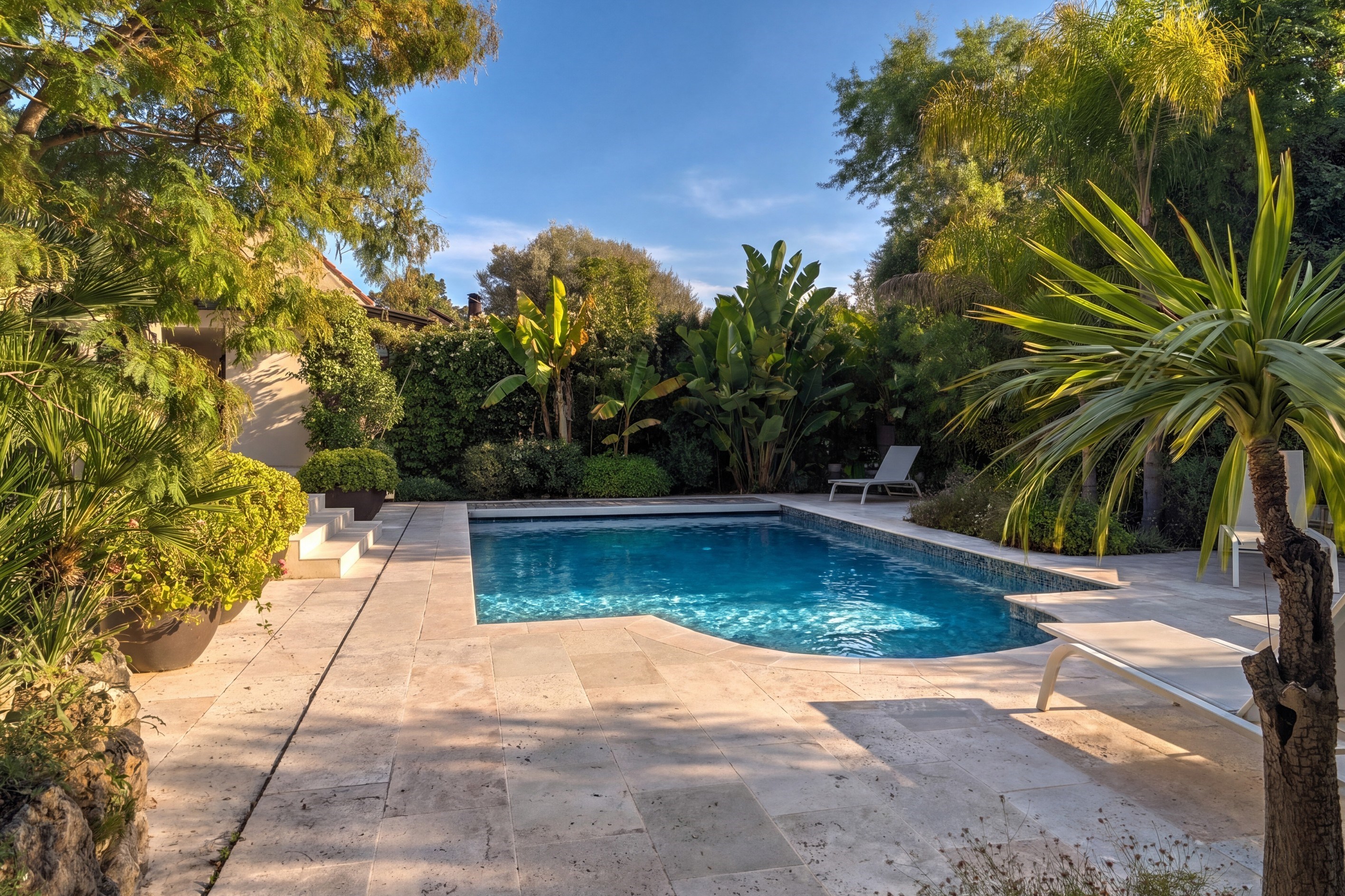  Cannes Californie contemporary villa with heated pool and landscaped garden - 物件實景
