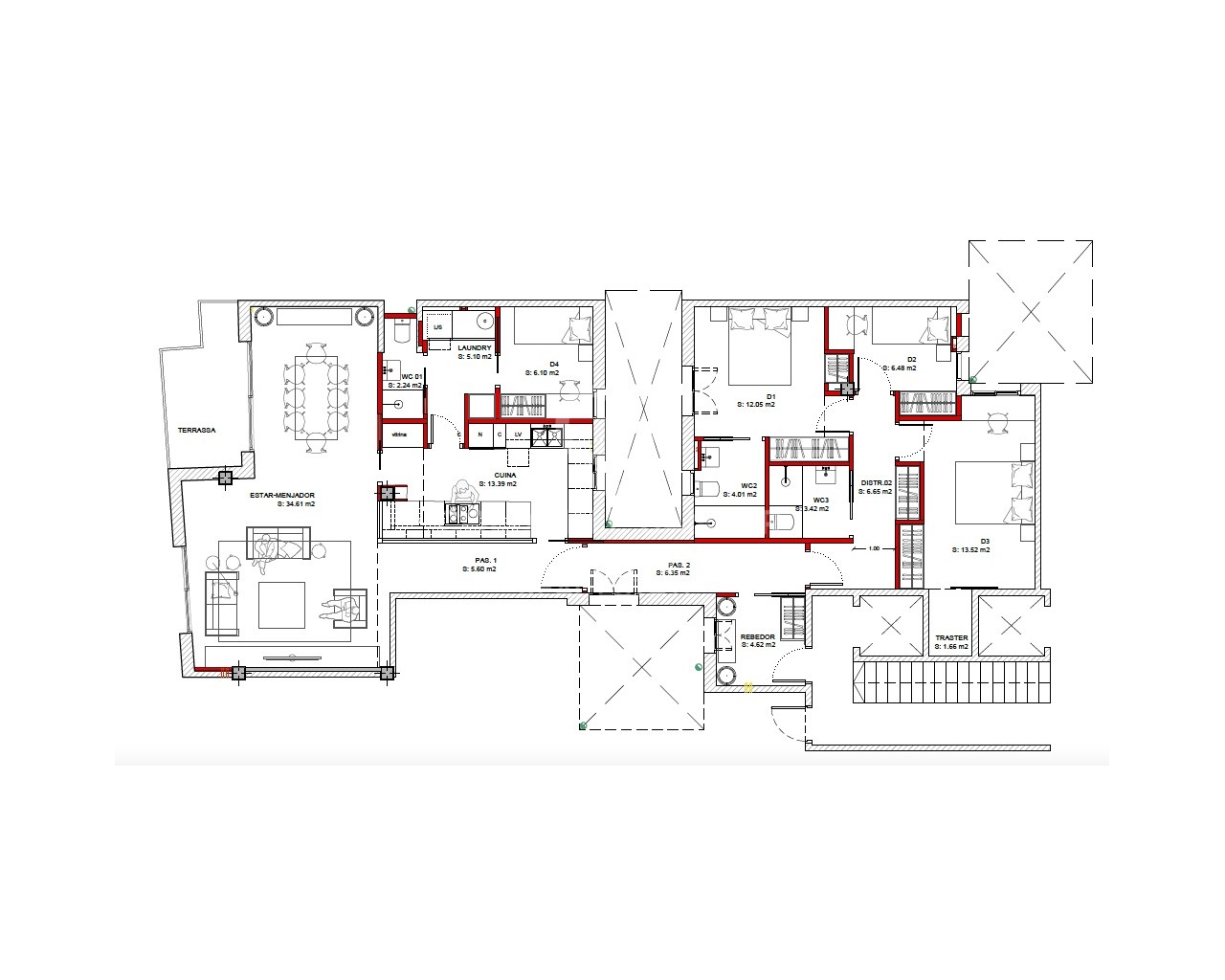 Barcelona, Catalonia, ES, 4 Bedrooms Bedrooms, ,3 BathroomsBathrooms,Residential,For Sale,1805126