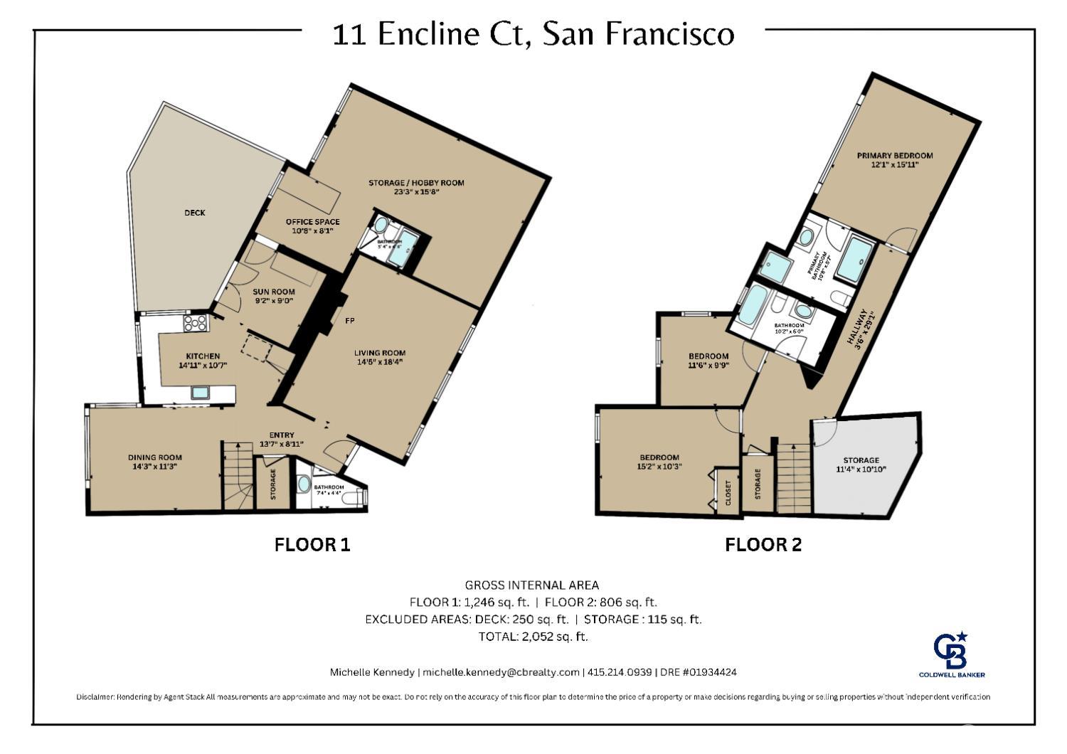 San Francisco, California, 94127, United States, 3 Bedrooms Bedrooms, ,4 BathroomsBathrooms,Residential,For Sale,1961559