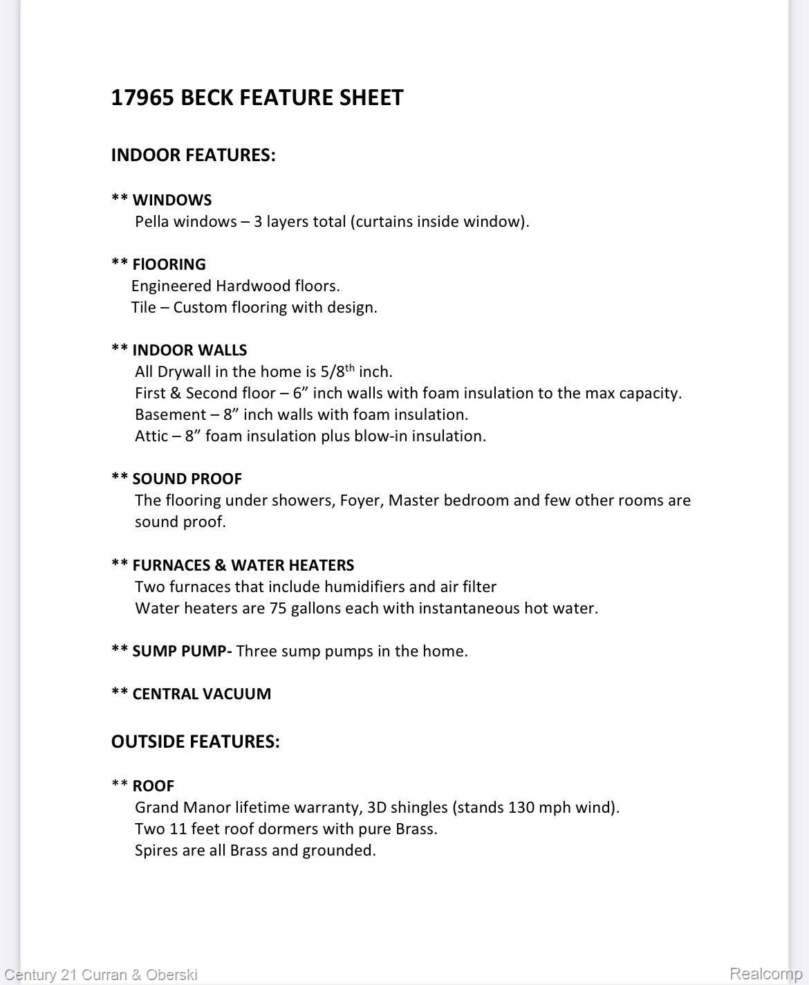 Northville Twp, Michigan, 48168, United States, 7 Bedrooms Bedrooms, ,10 BathroomsBathrooms,Residential,For Sale,1978218