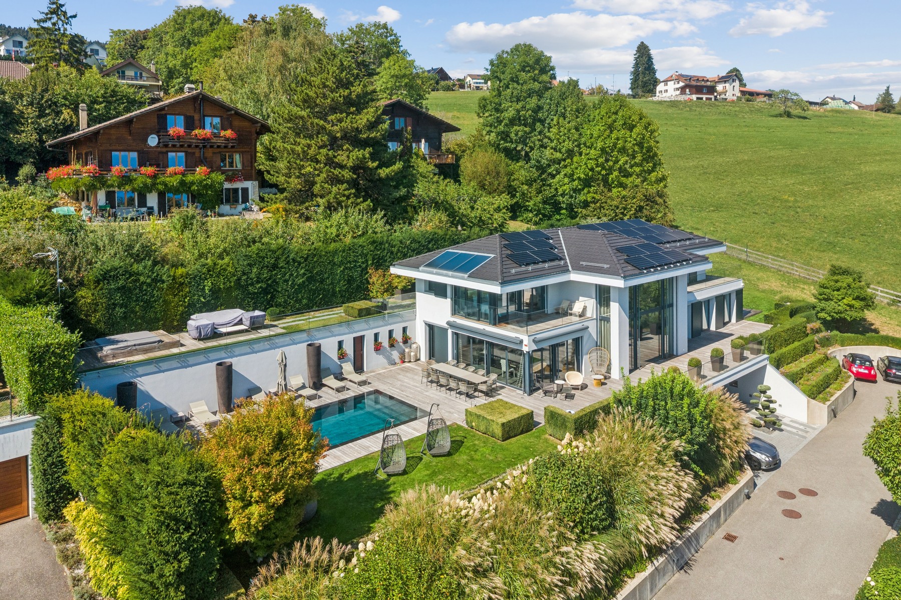  Contemporary architect-designed villa with a pool and a view of Lake Geneva - 物件實景