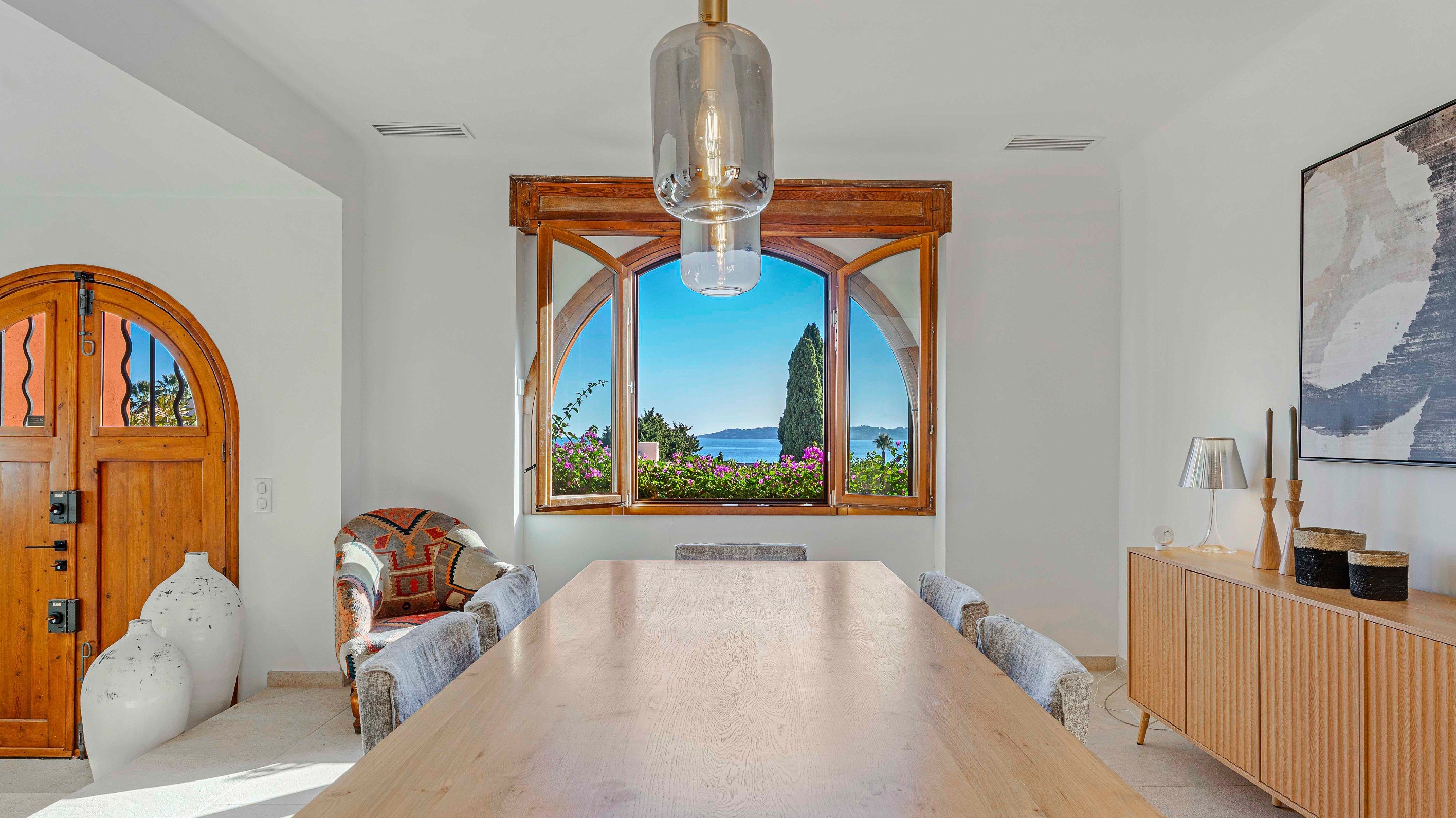  Renovated Art Deco villa with sea view, 300 m from the beaches, Sainte-Maxime, … - 物件實景