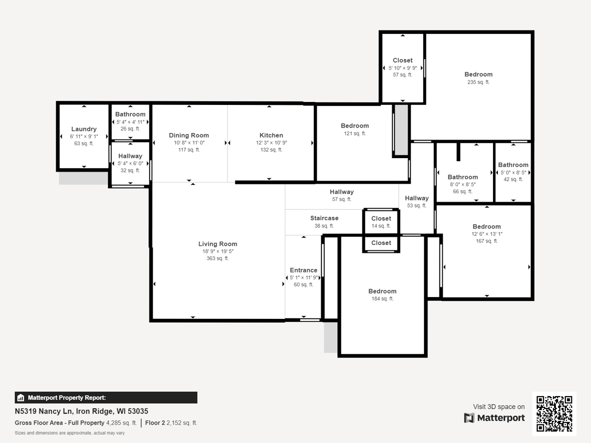 Hubbard, Wisconsin, 53035, United States, 4 Bedrooms Bedrooms, ,4 BathroomsBathrooms,Residential,For Sale,1885428