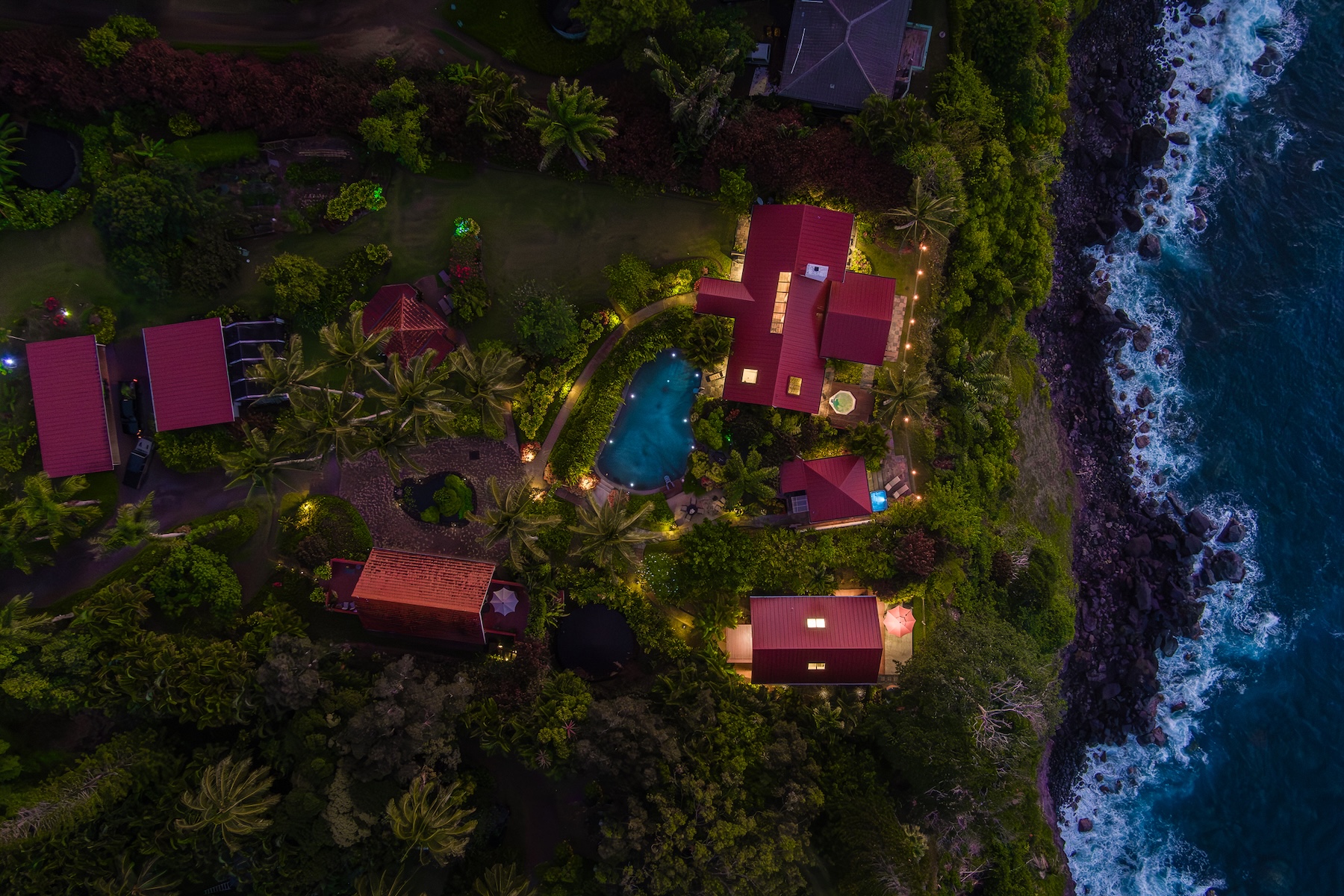  Oceanfront private retreat, gardens, pool, spas, guest houses - 物件實景