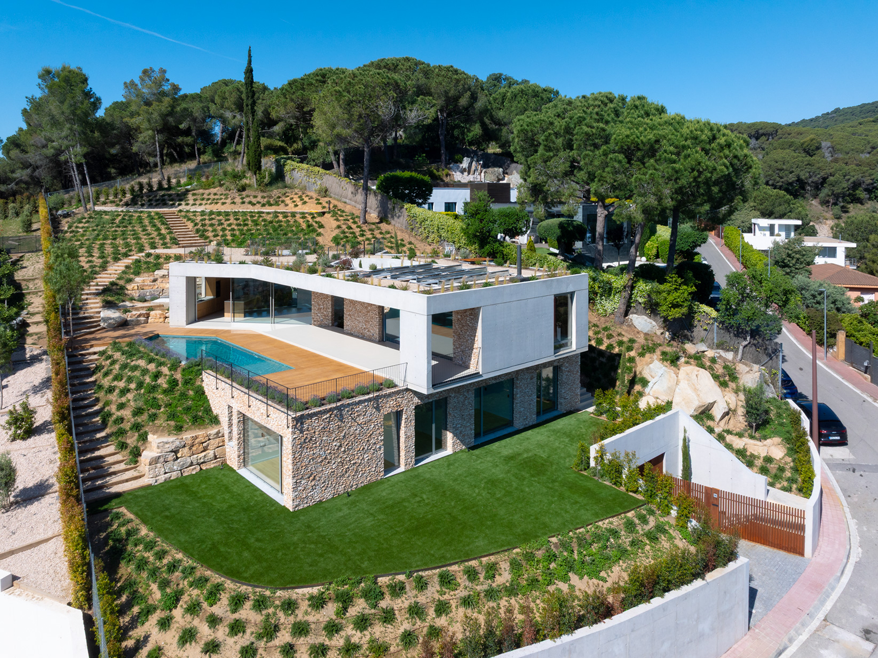  Spectacular new contemporary house with sea views in Cabrils - 物件實景