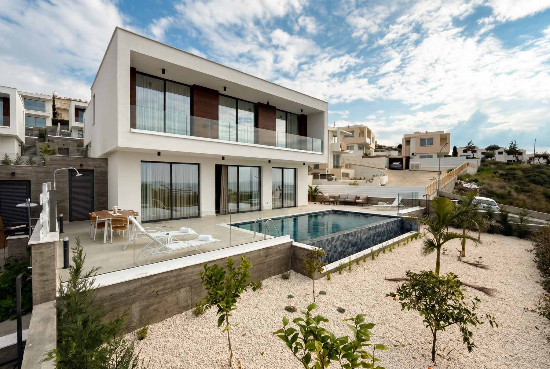  Three Bedroom Modern Villa in Chloraka, Pafos - 物件實景