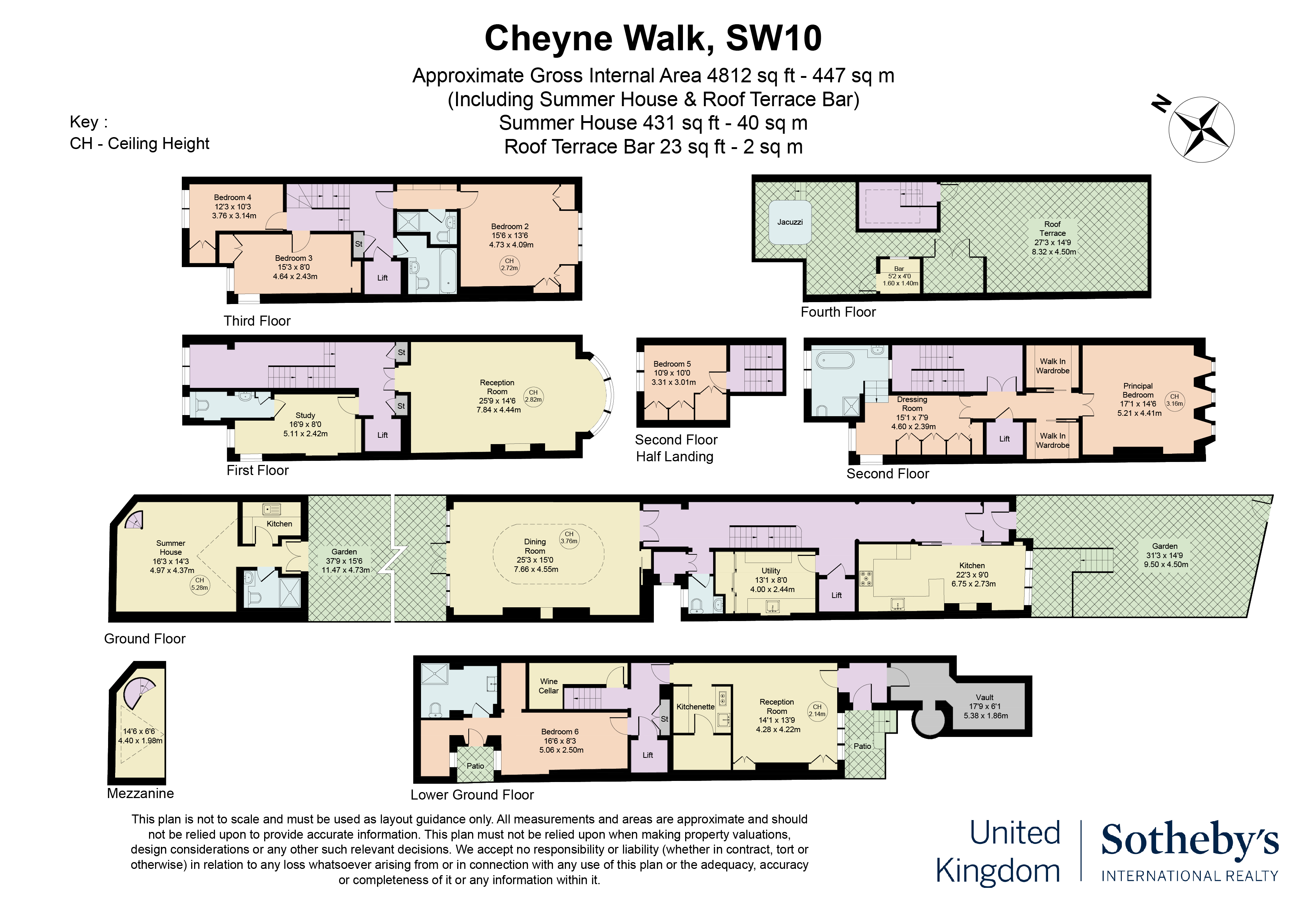  A Six-Bedroom House with Garden, Summer House and Roof Terrace on Cheyne Walk - 物件實景