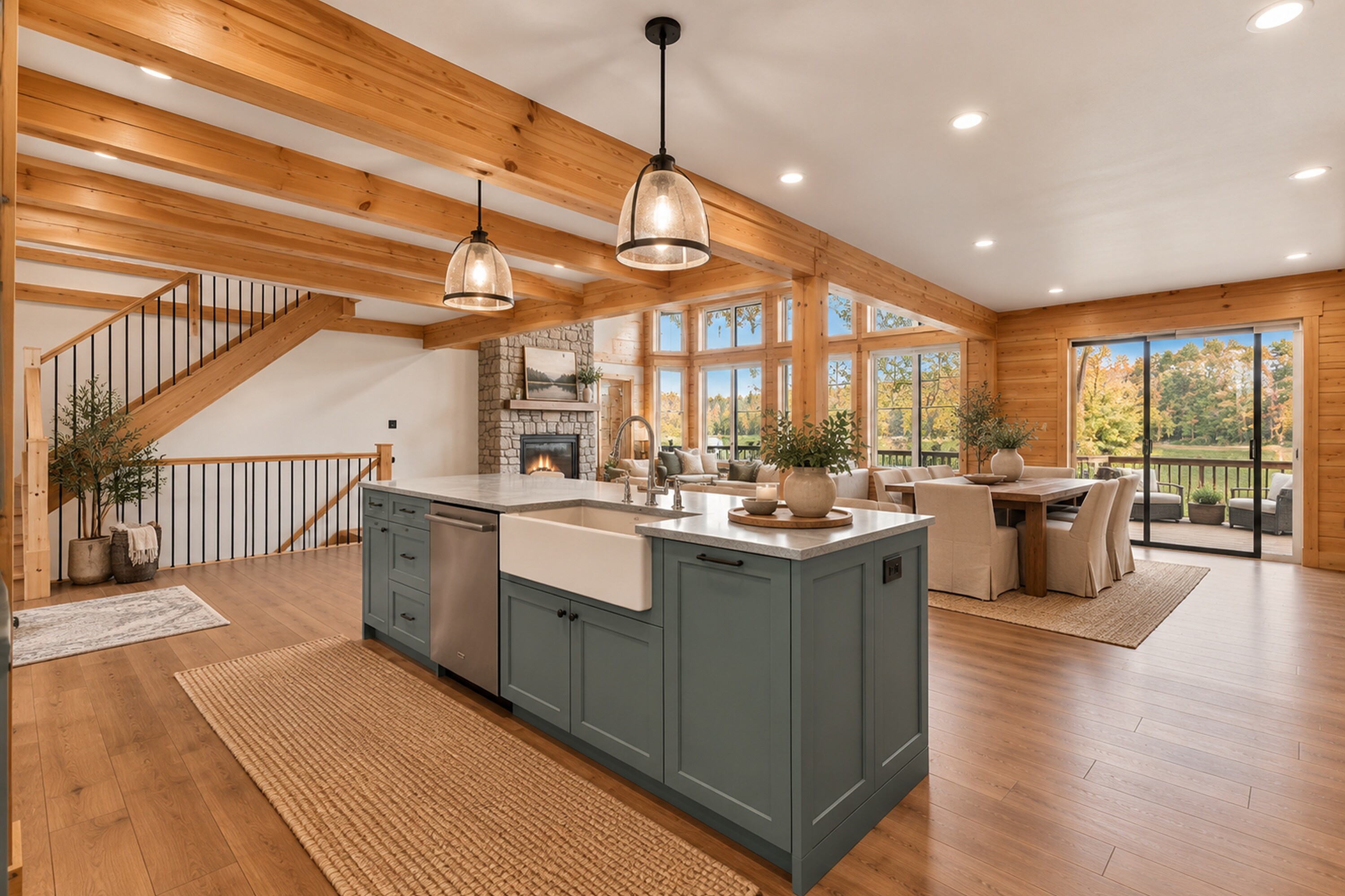  Inviting Waterfront Log Home - 物件實景